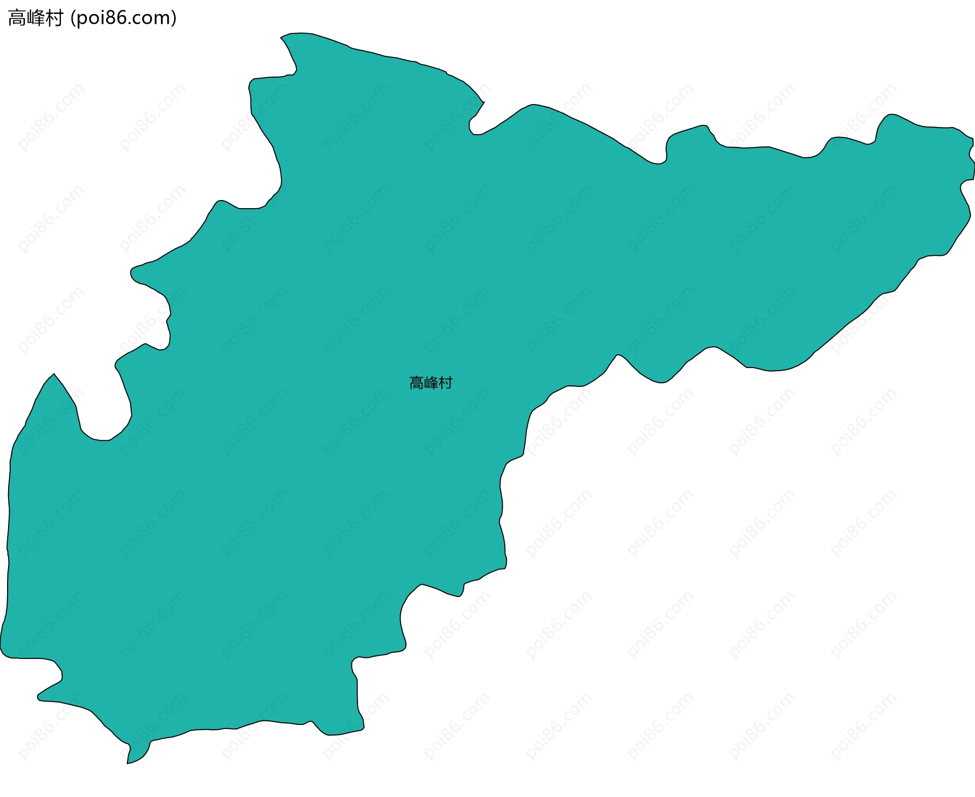 高峰村边界地图