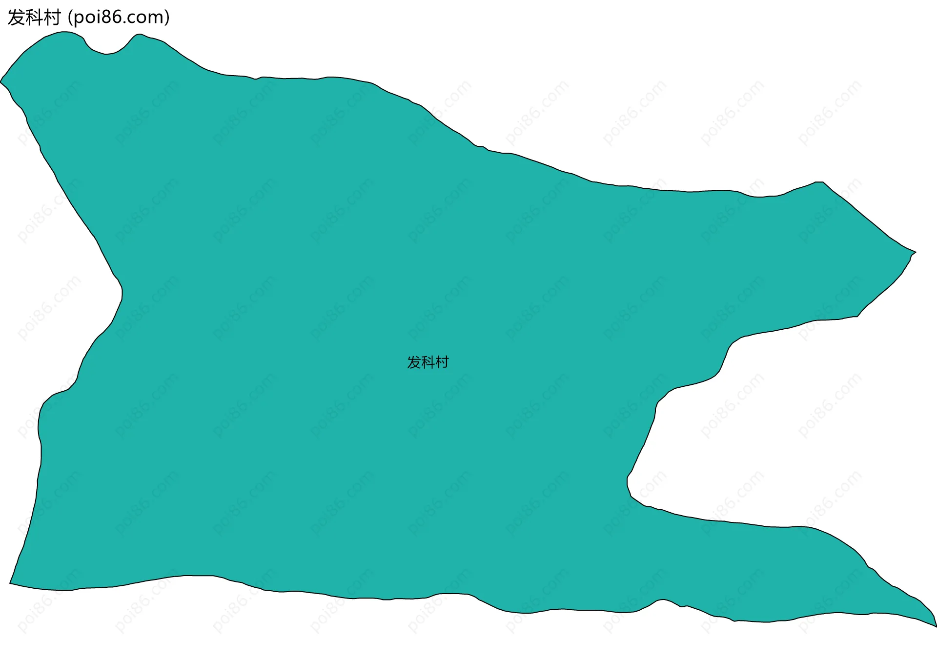 发科村边界地图