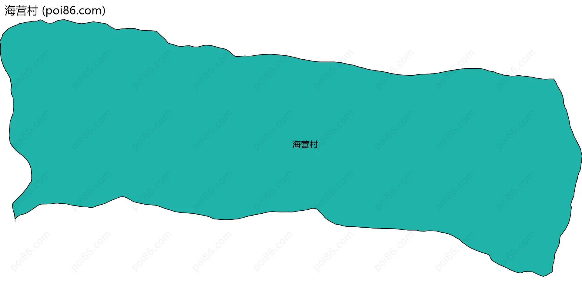 海营村边界地图