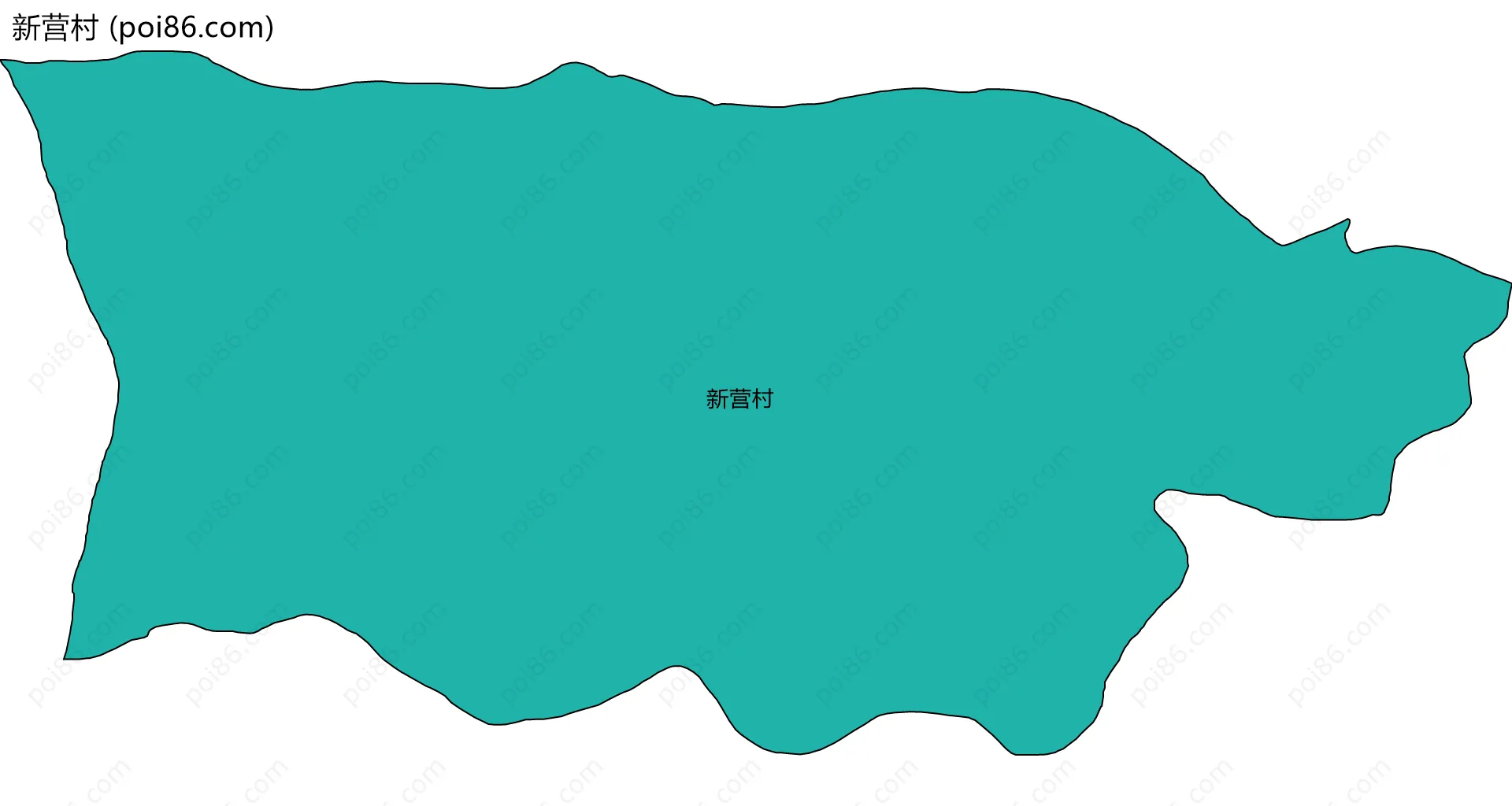 新营村边界地图