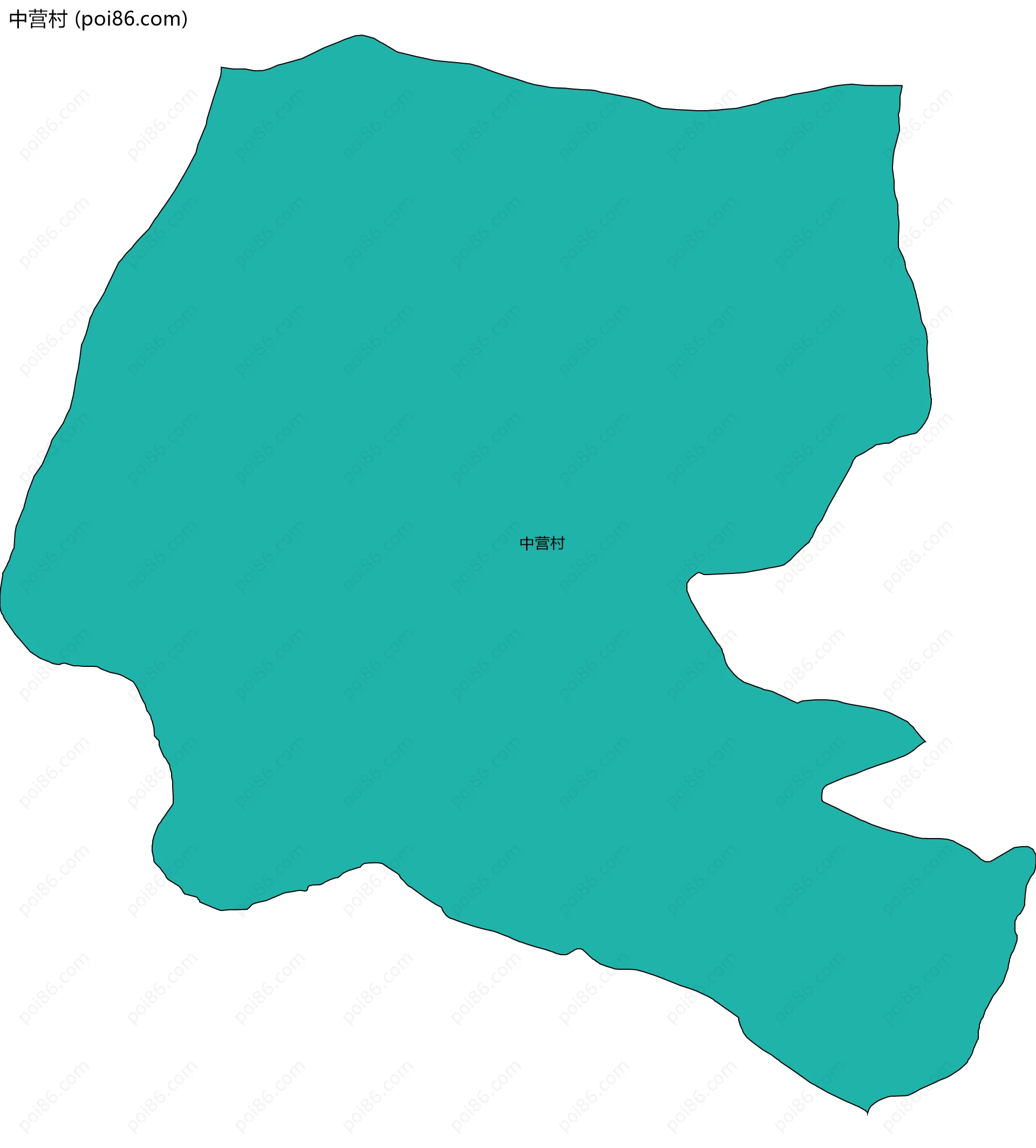 中营村边界地图