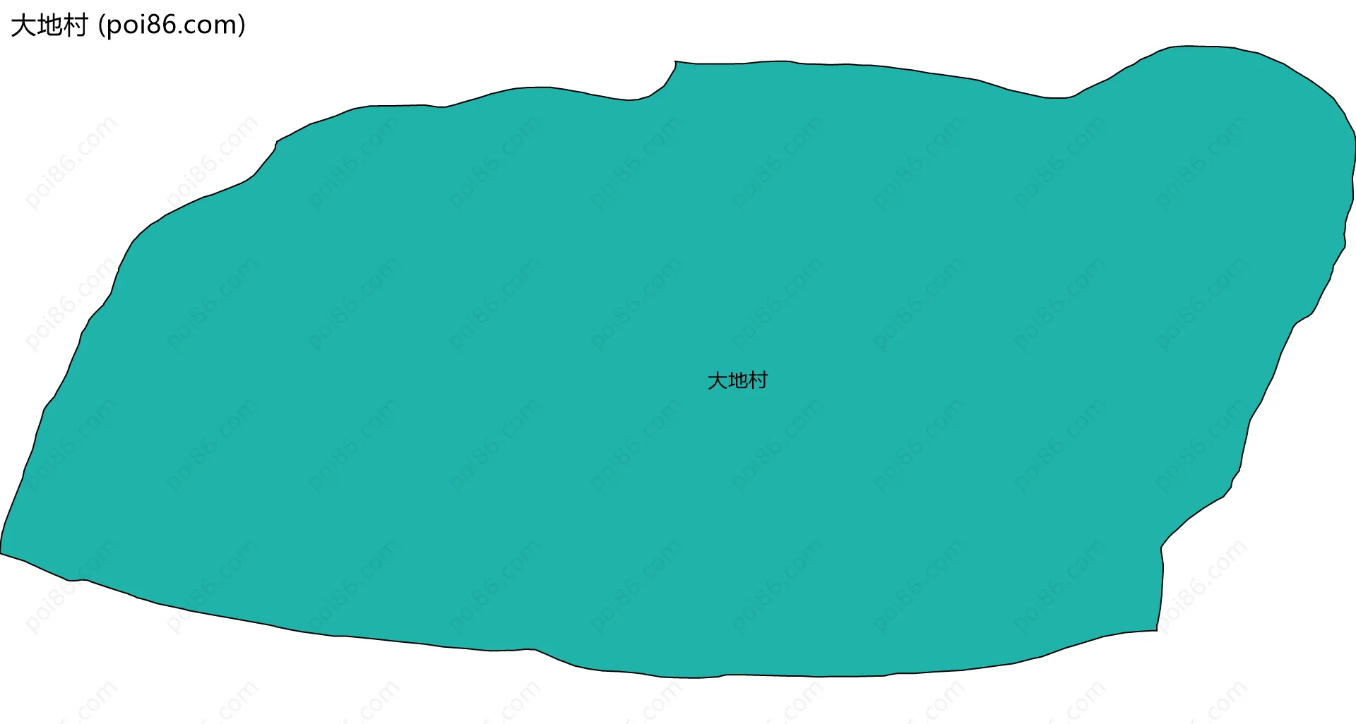 大地村边界地图