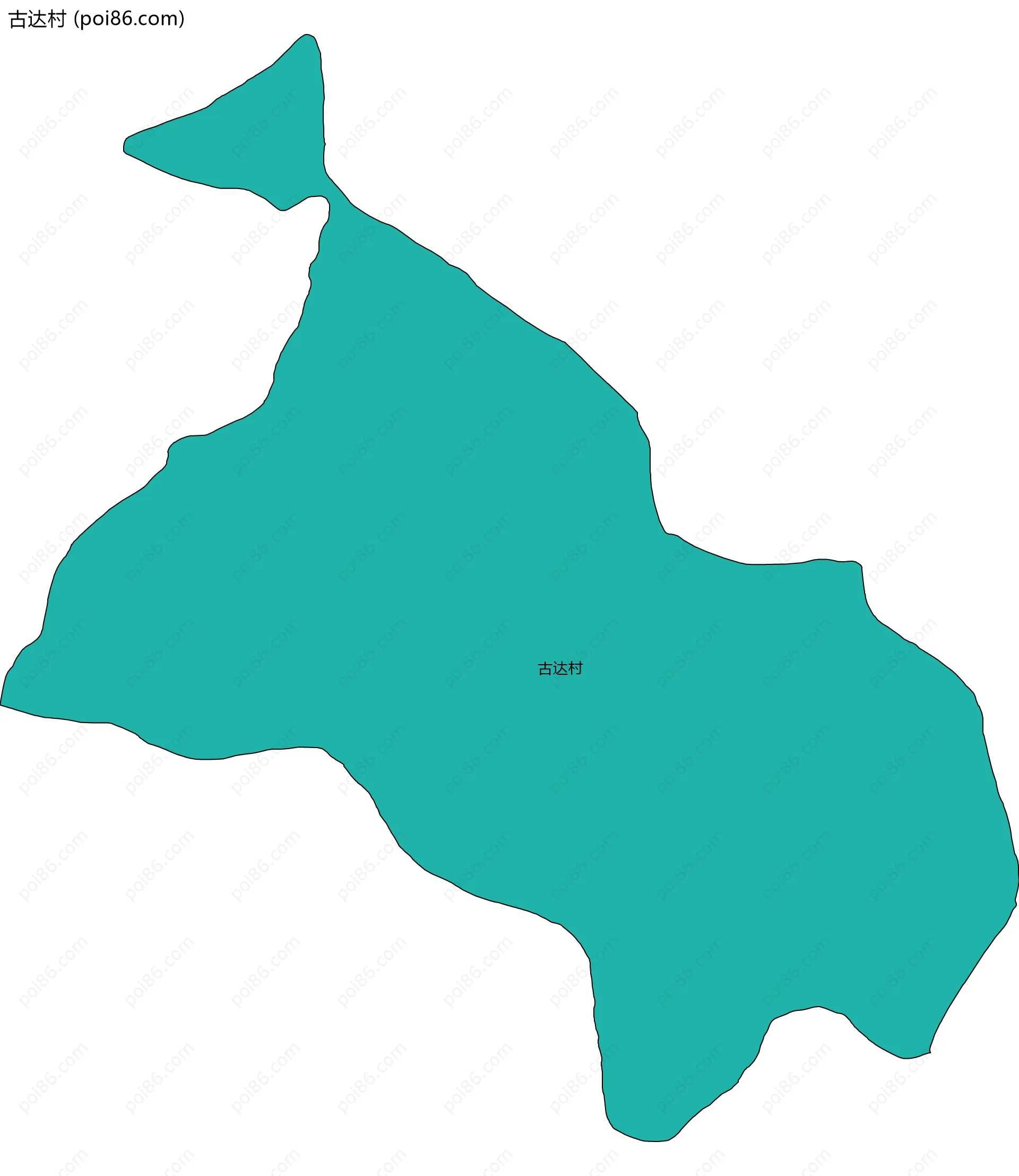 古达村边界地图