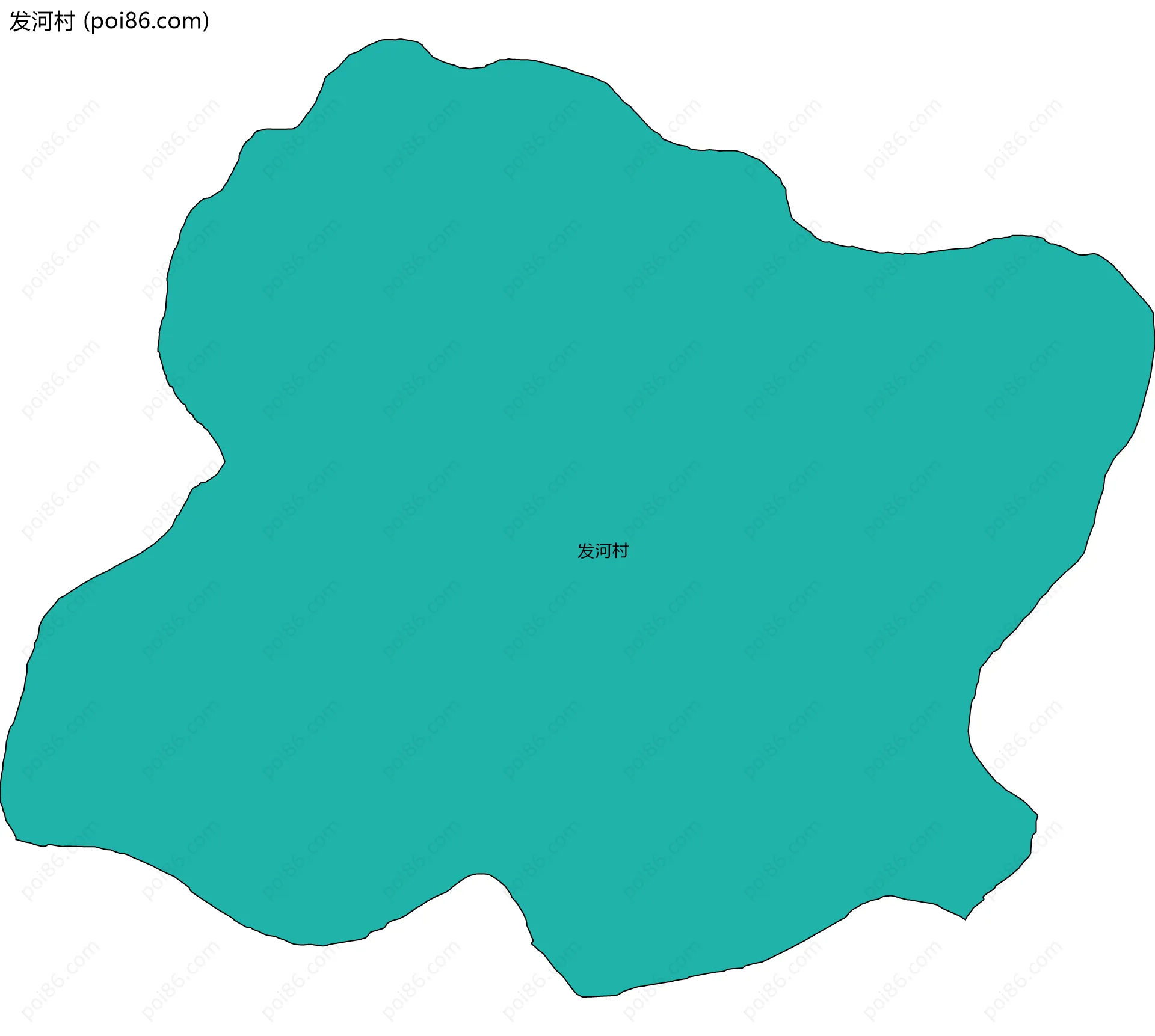 发河村边界地图