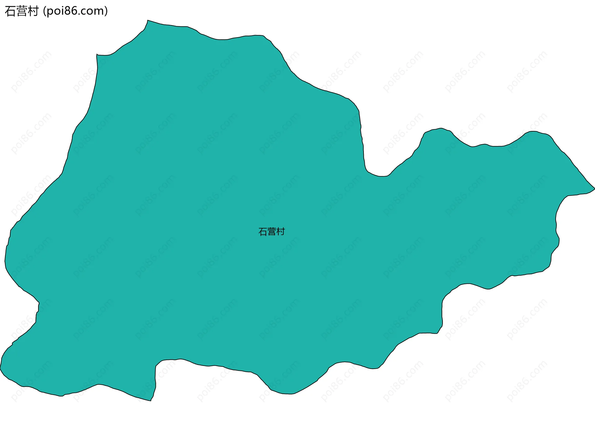 石营村边界地图