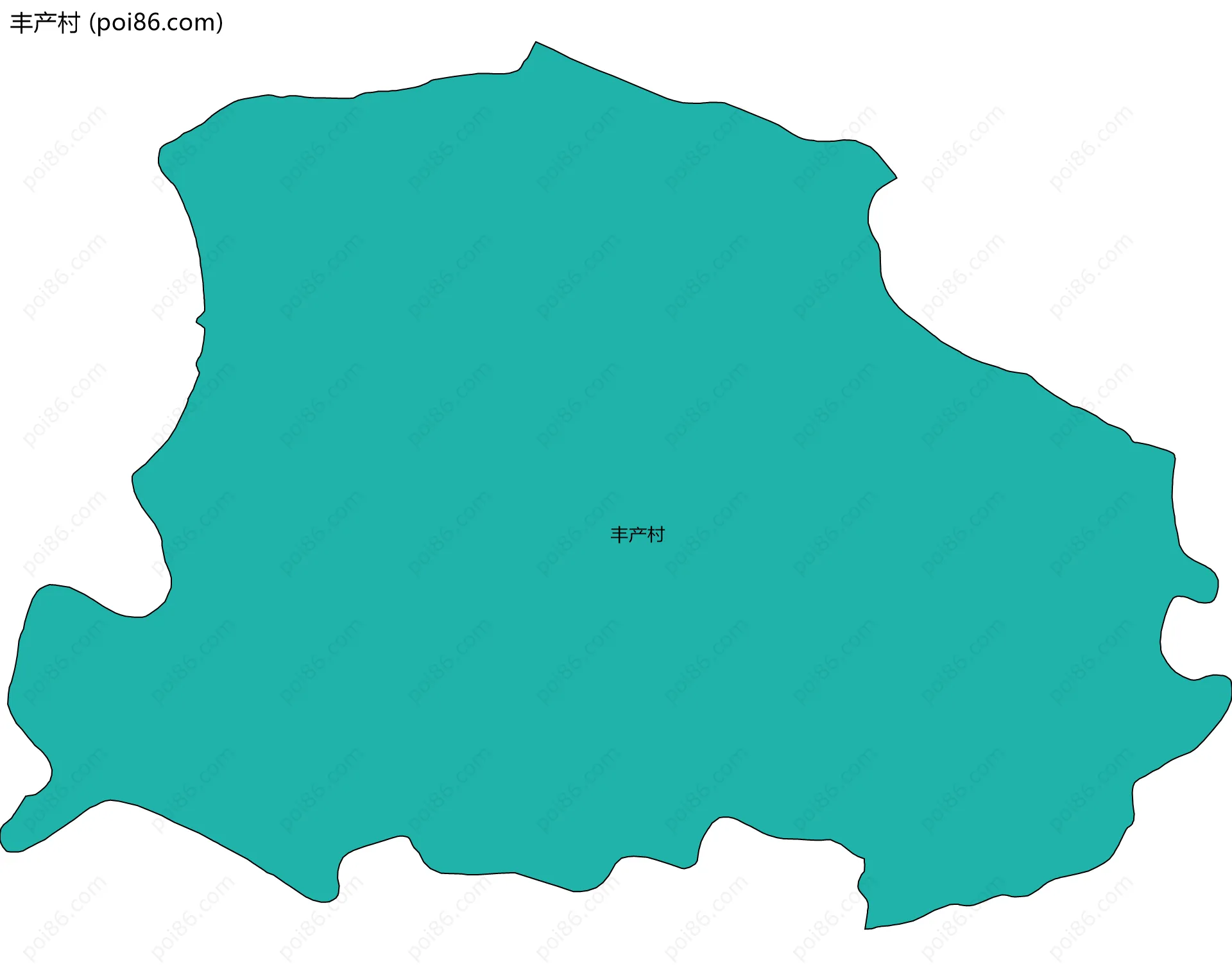丰产村边界地图
