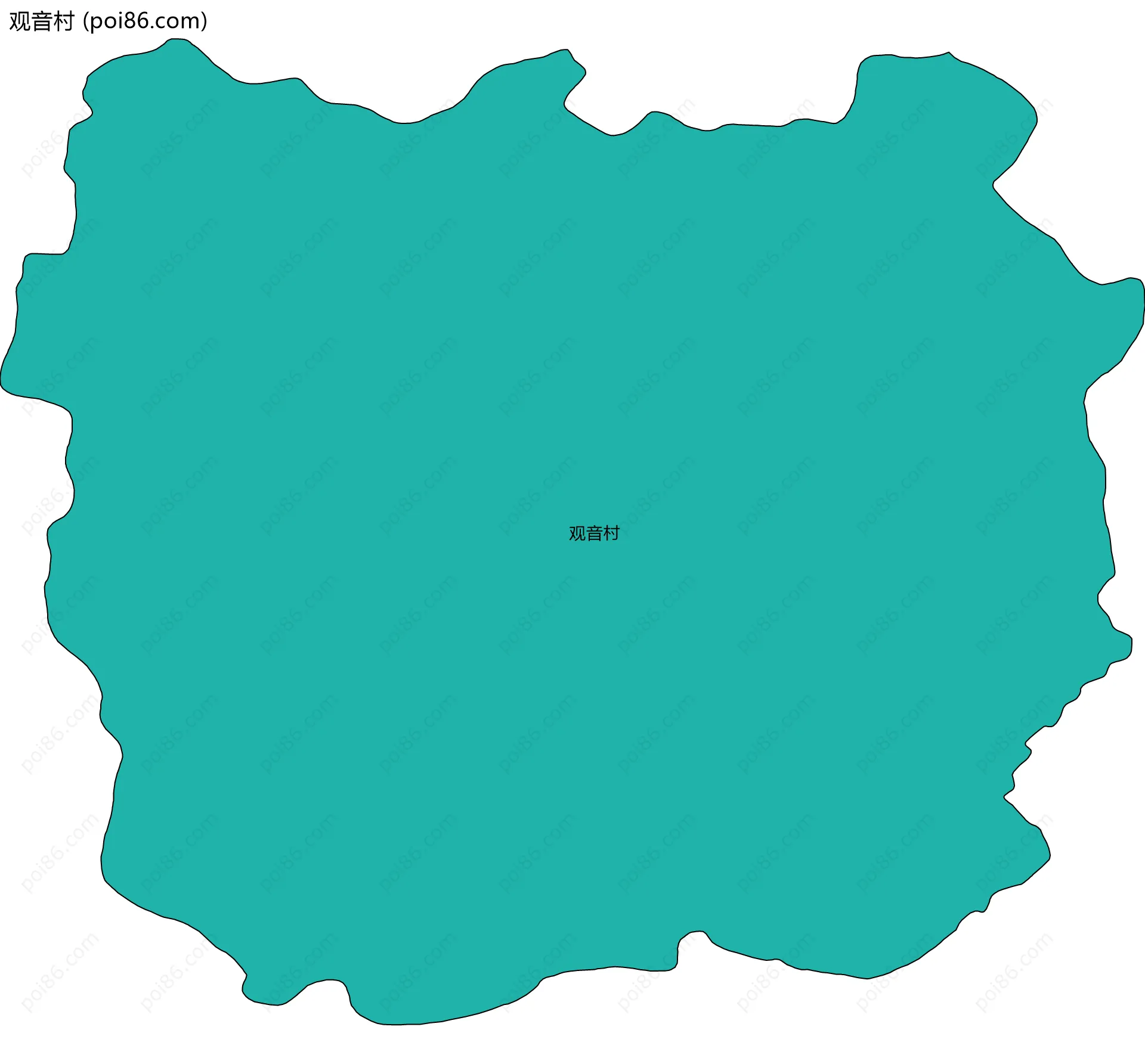 观音村边界地图