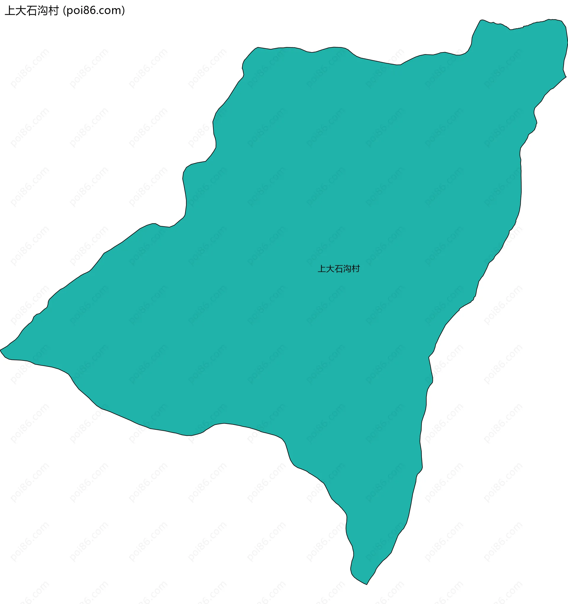 上大石沟村边界地图