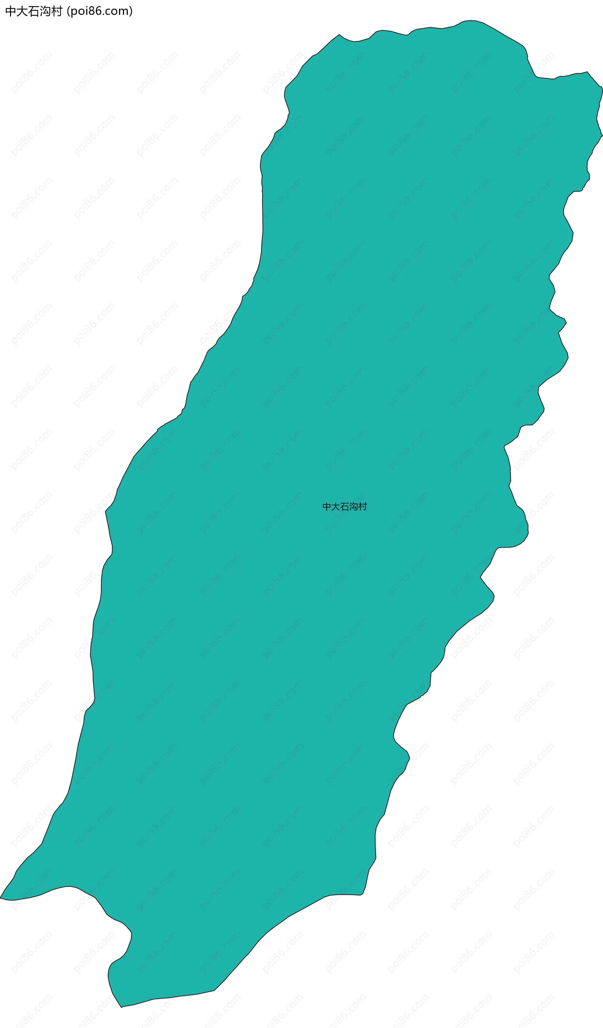 中大石沟村边界地图