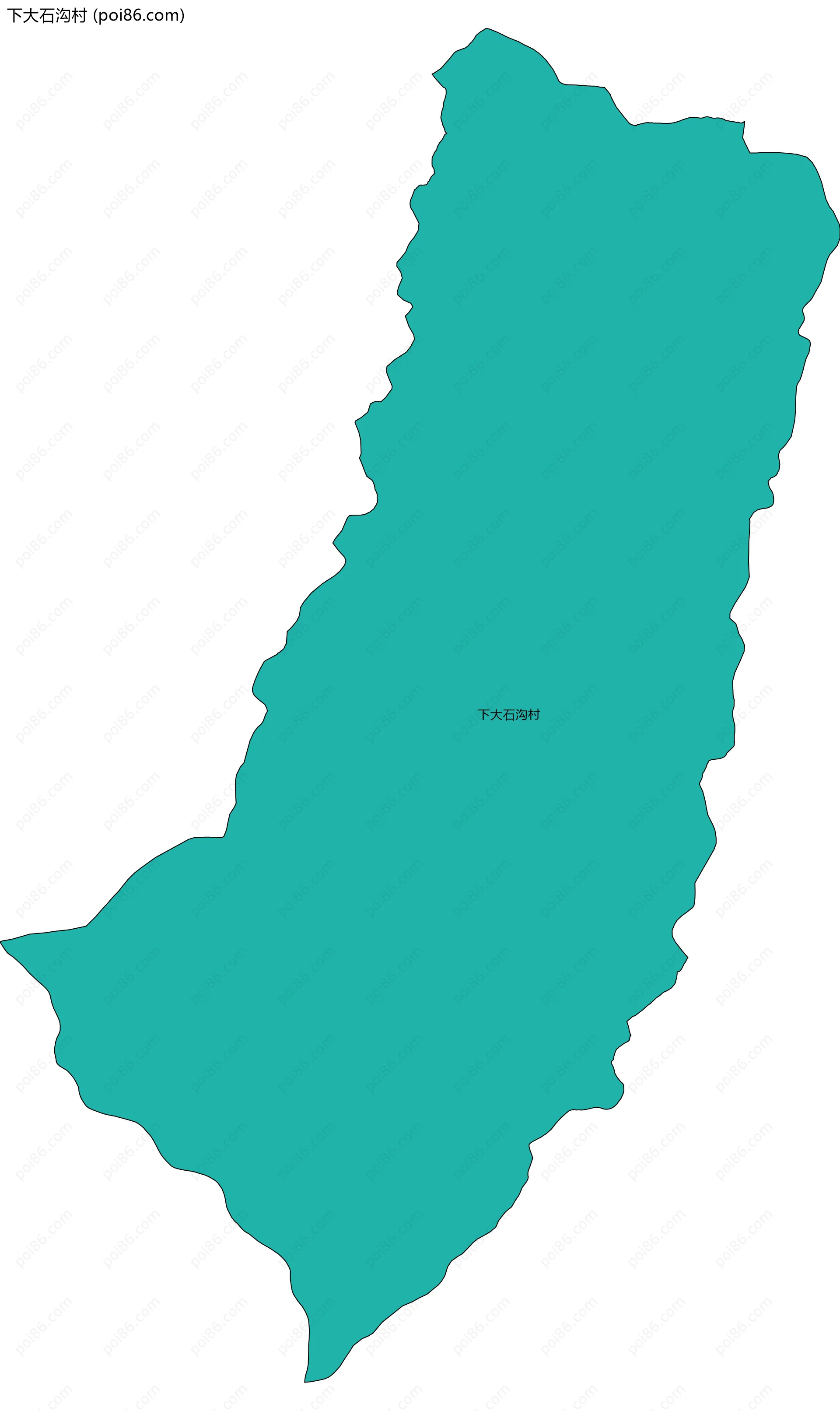 下大石沟村边界地图