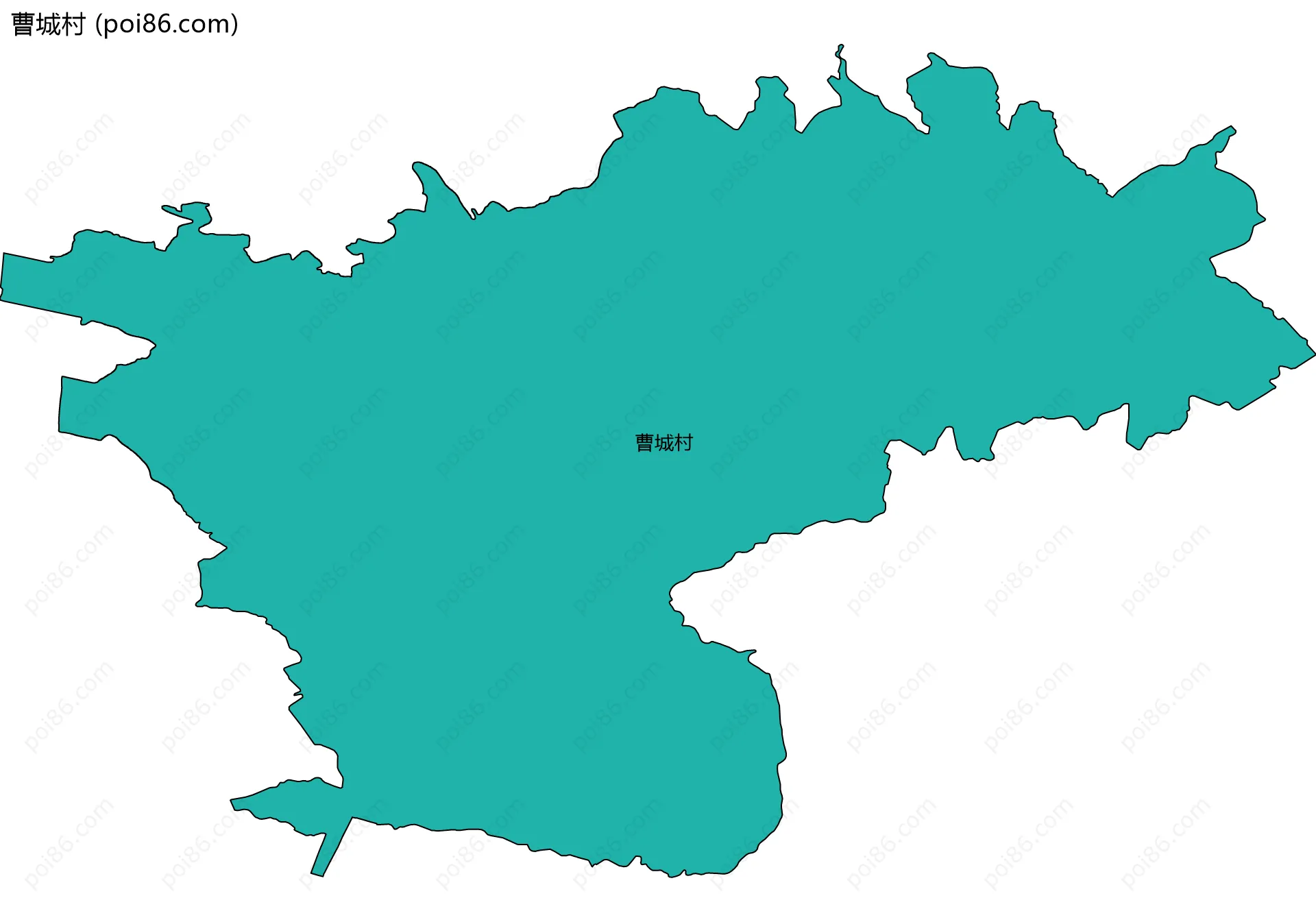 曹城村边界地图