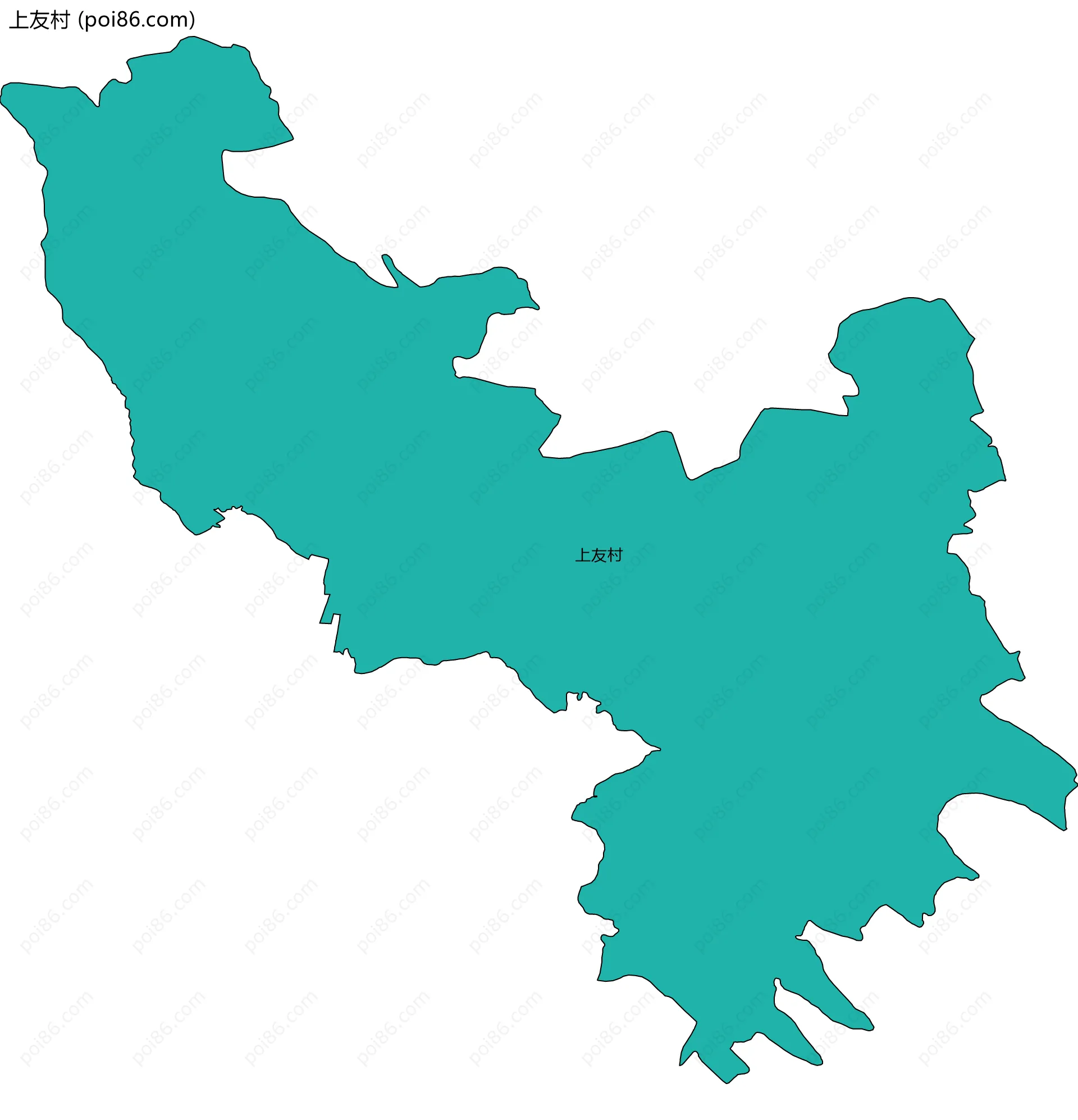 上友村边界地图