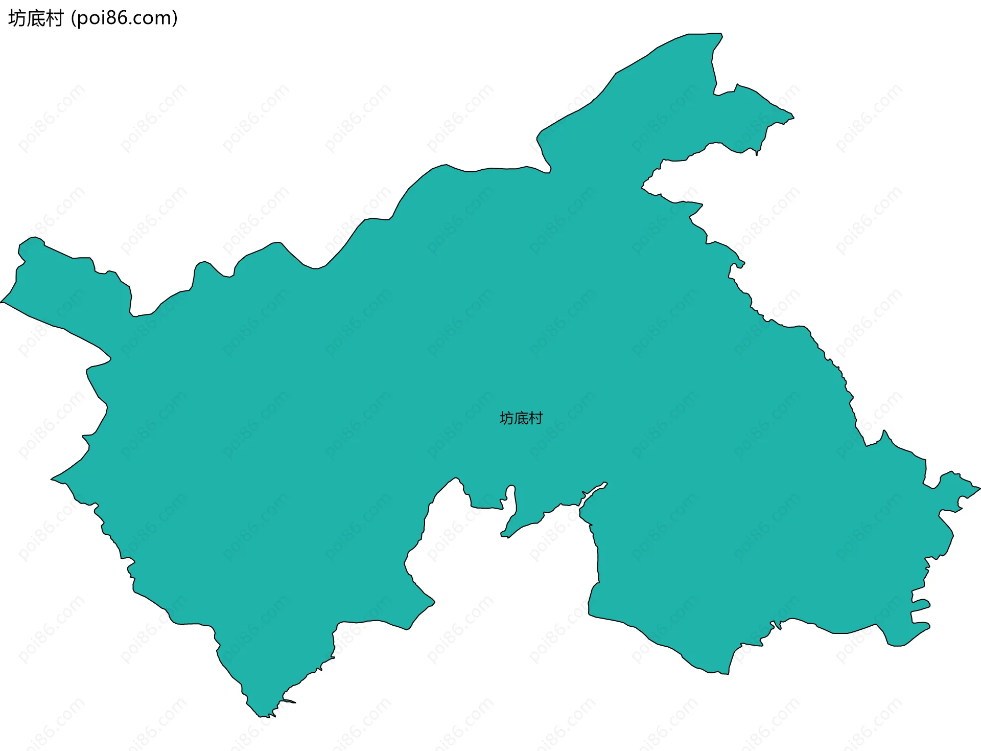 坊底村边界地图