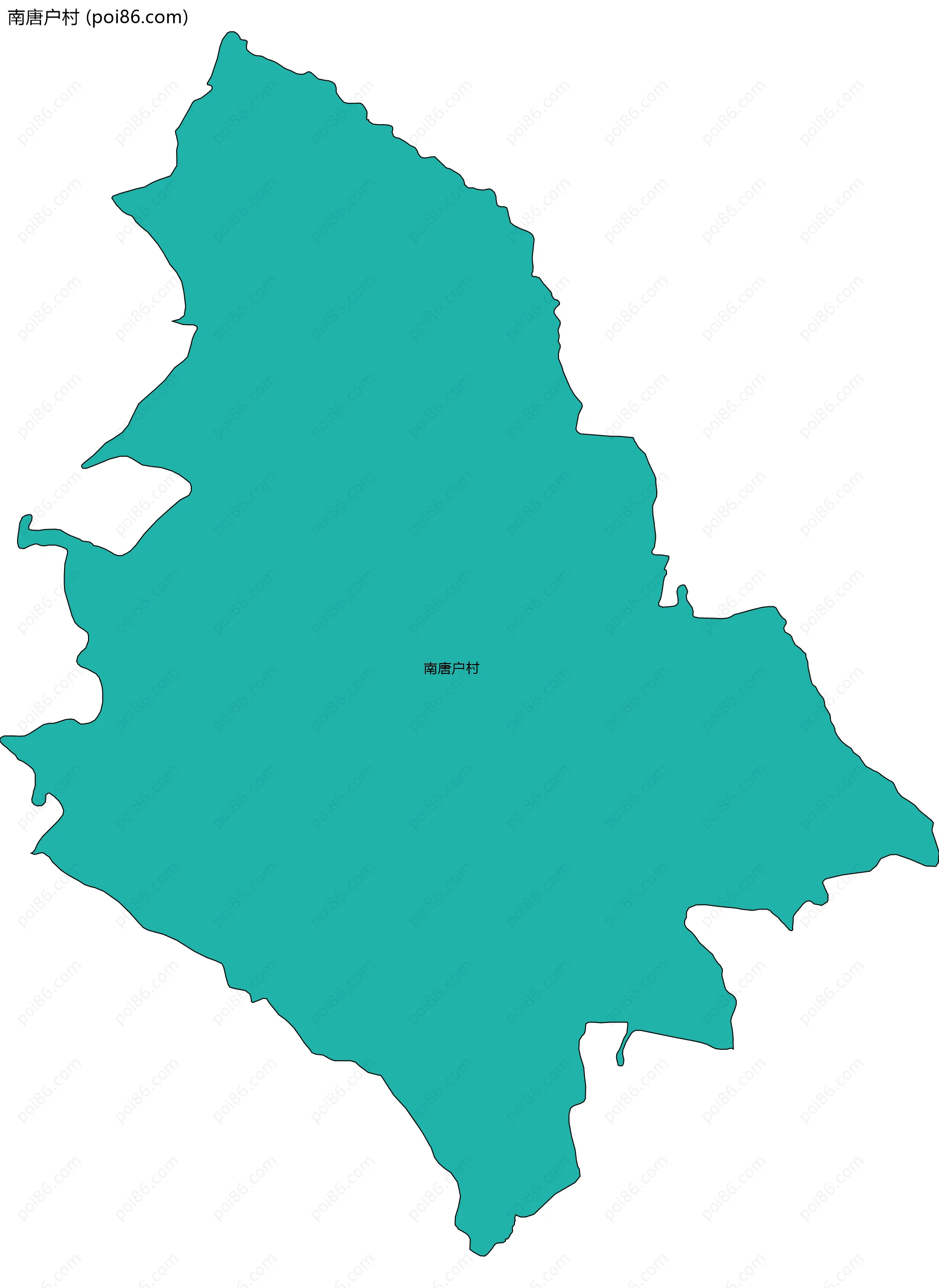 南唐户村边界地图
