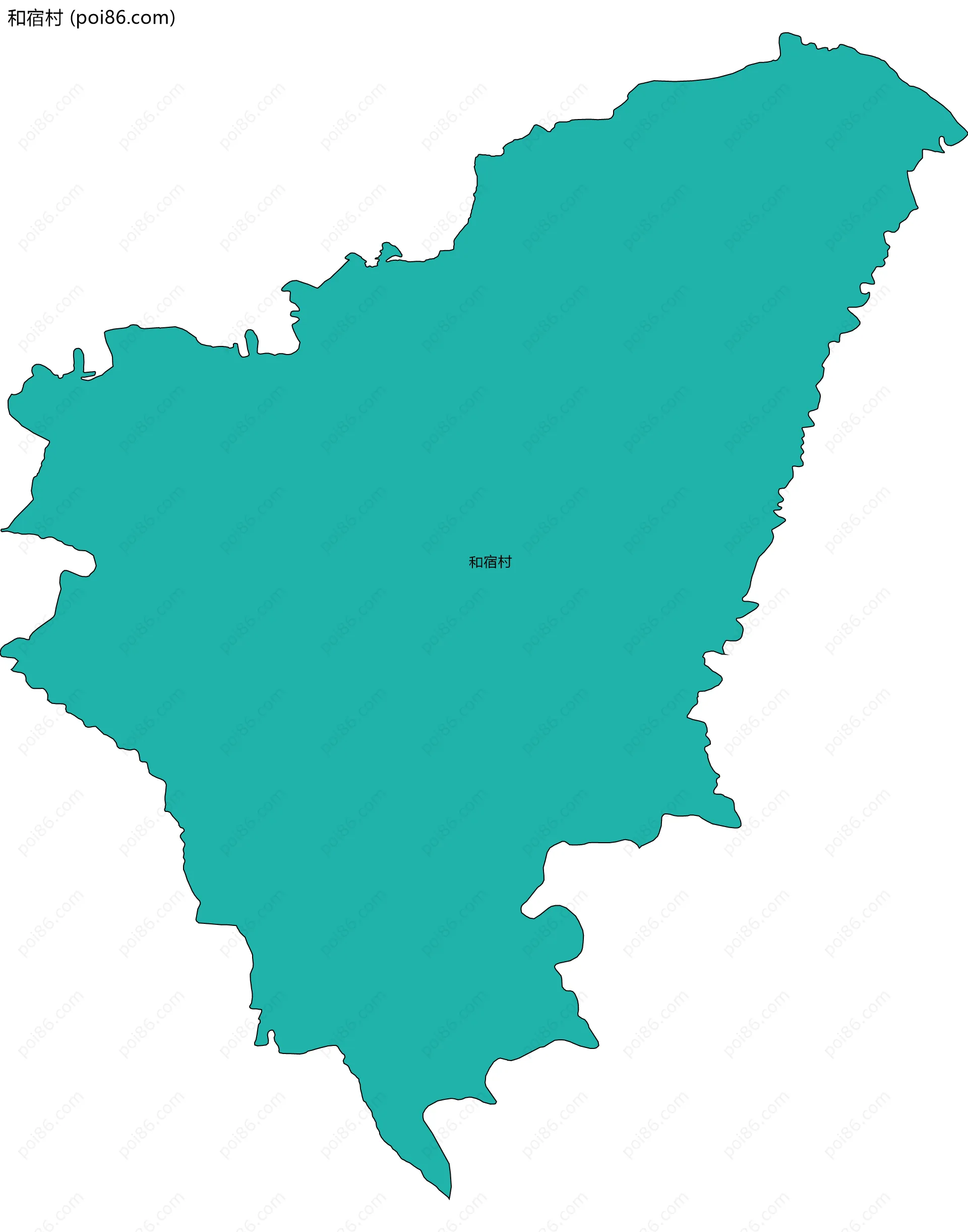 和宿村边界地图