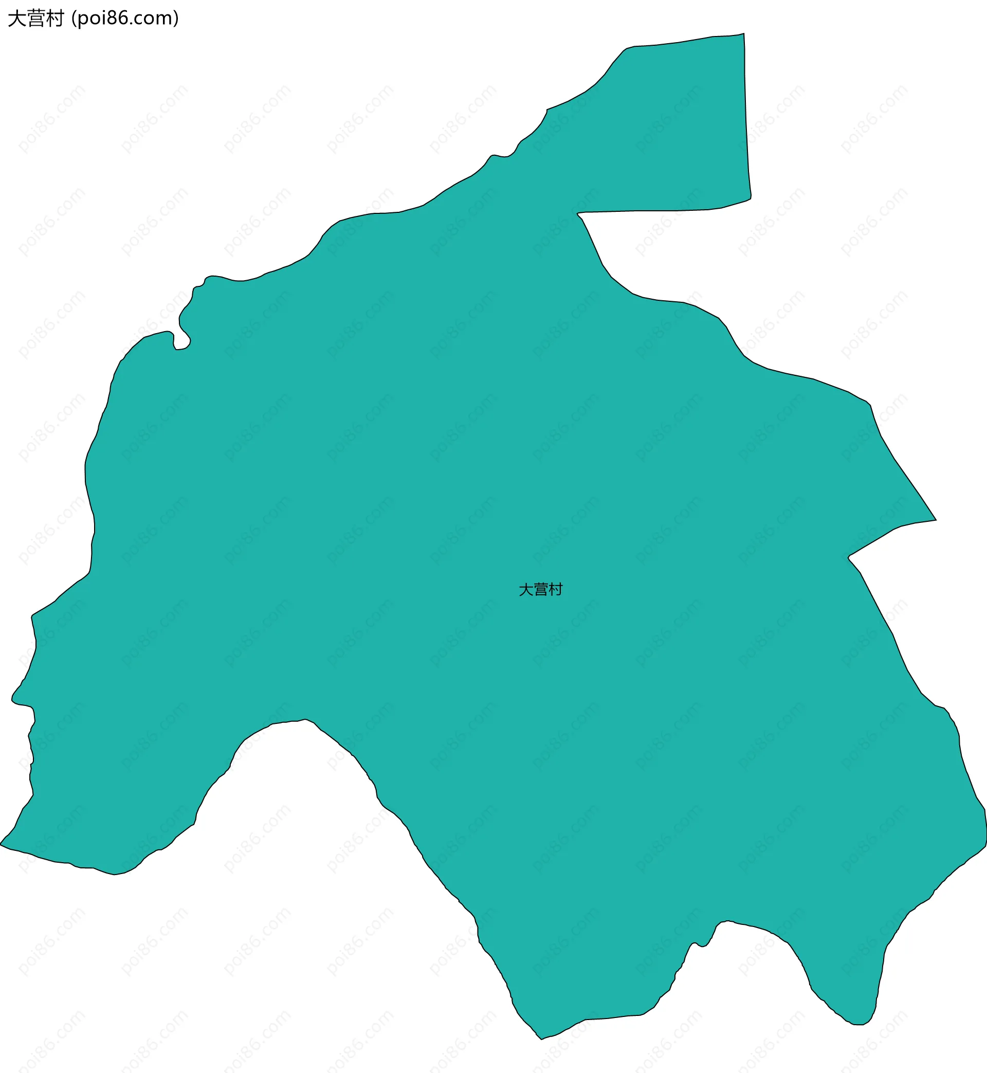 大营村边界地图