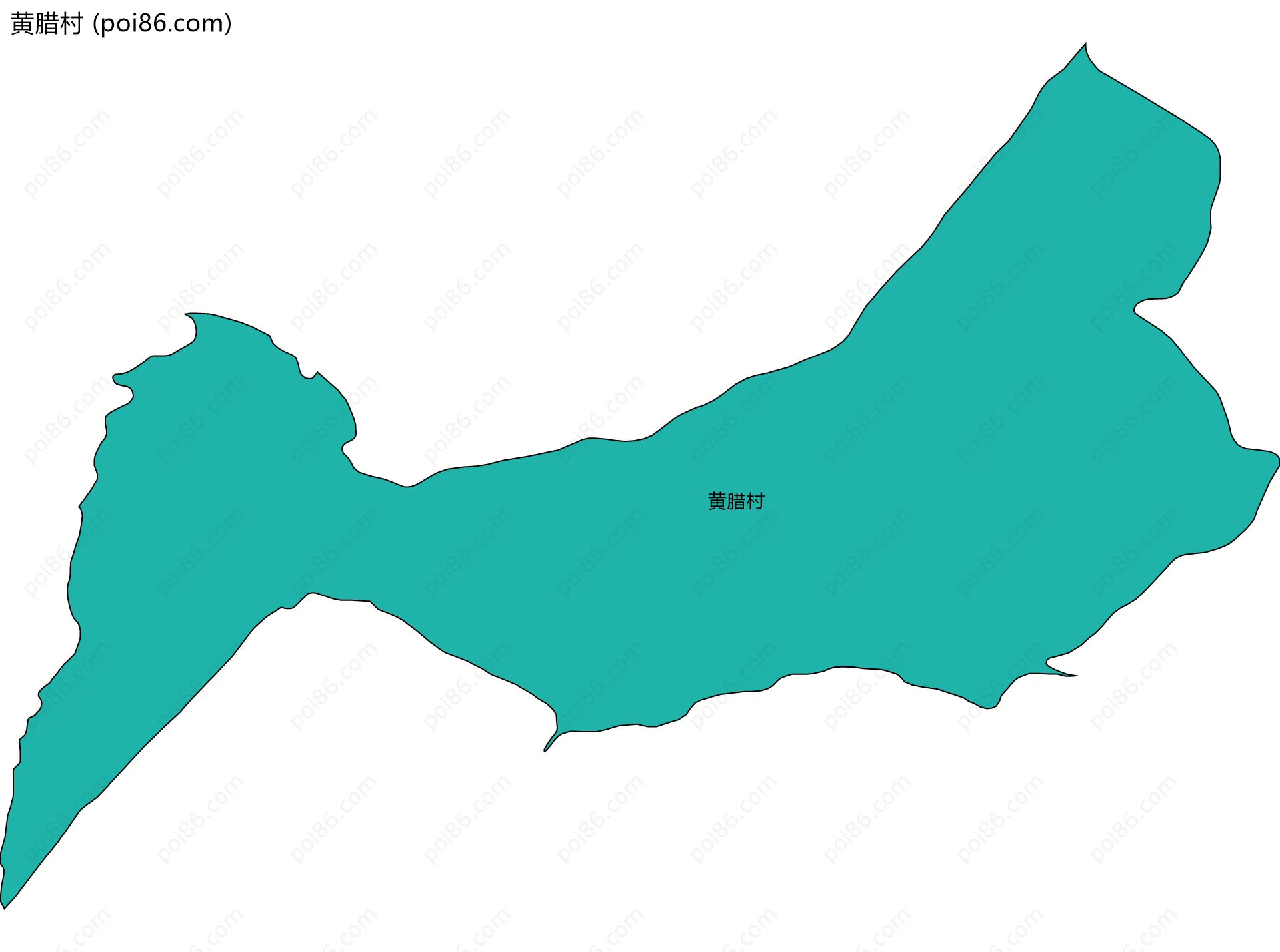 黄腊村边界地图