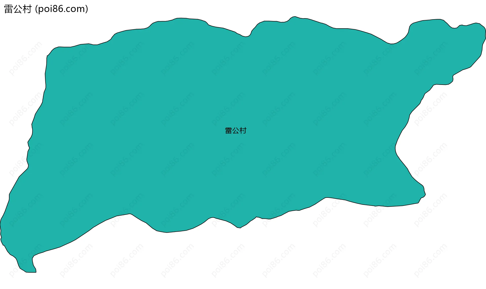 雷公村边界地图