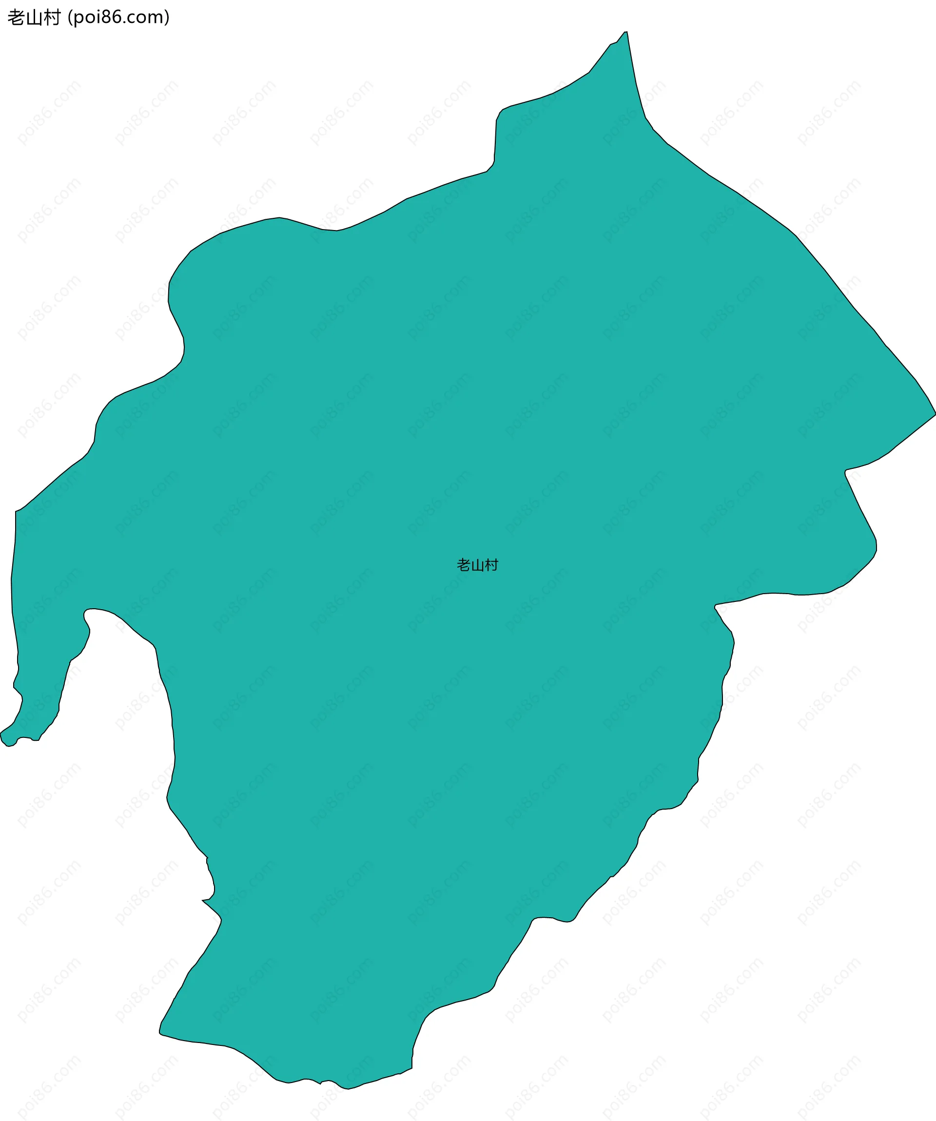 老山村边界地图