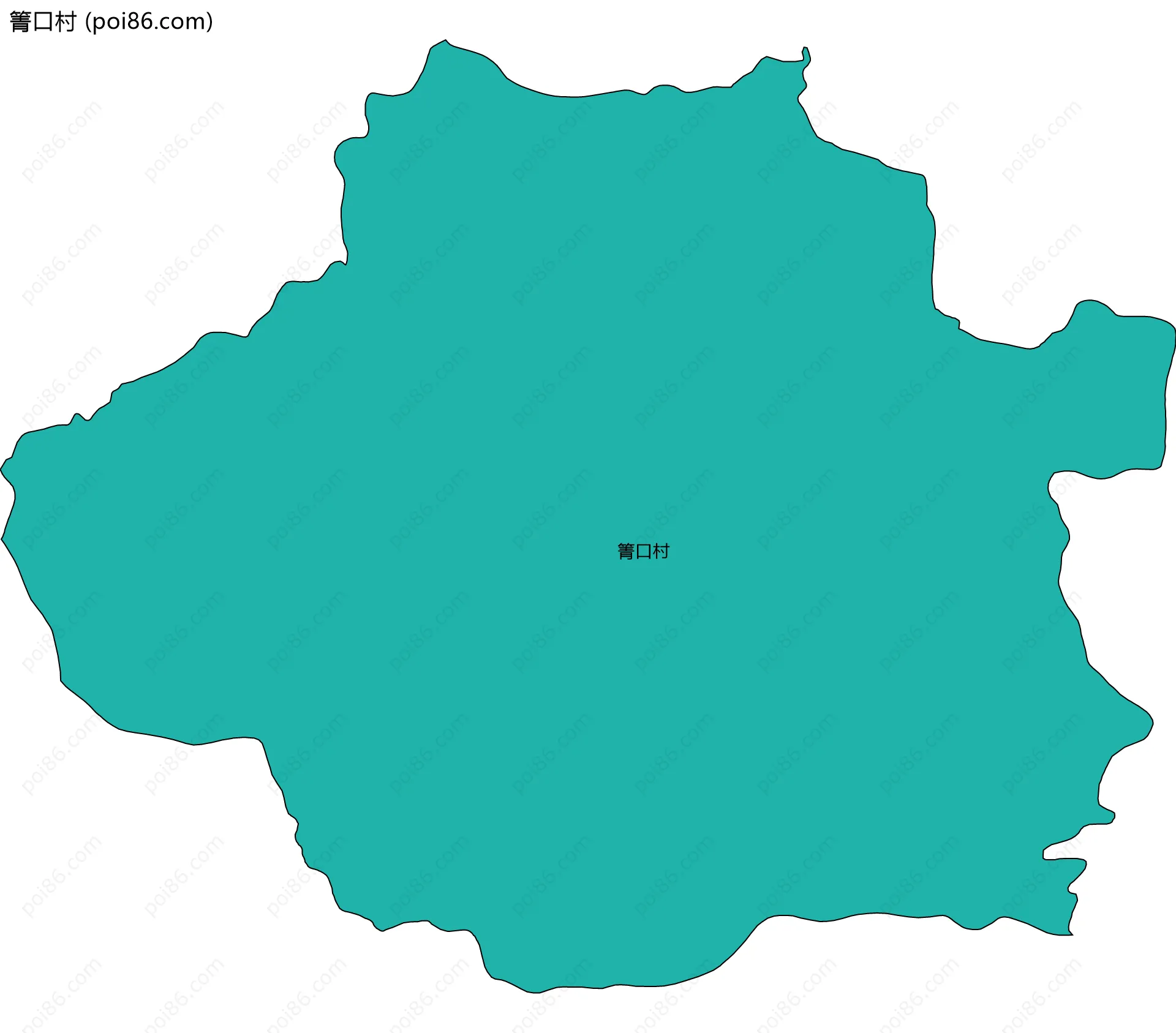 箐口村边界地图