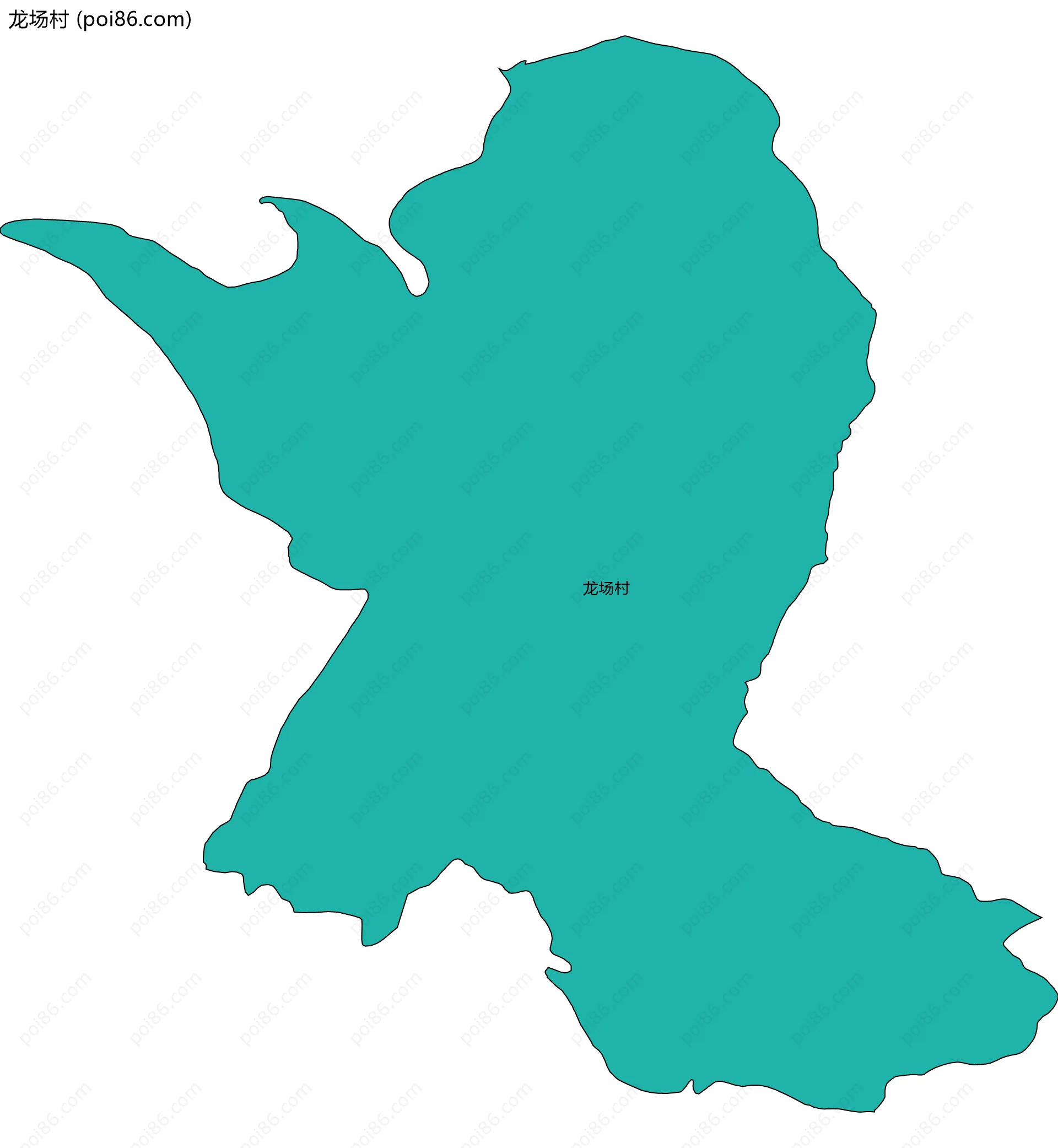 龙场村边界地图