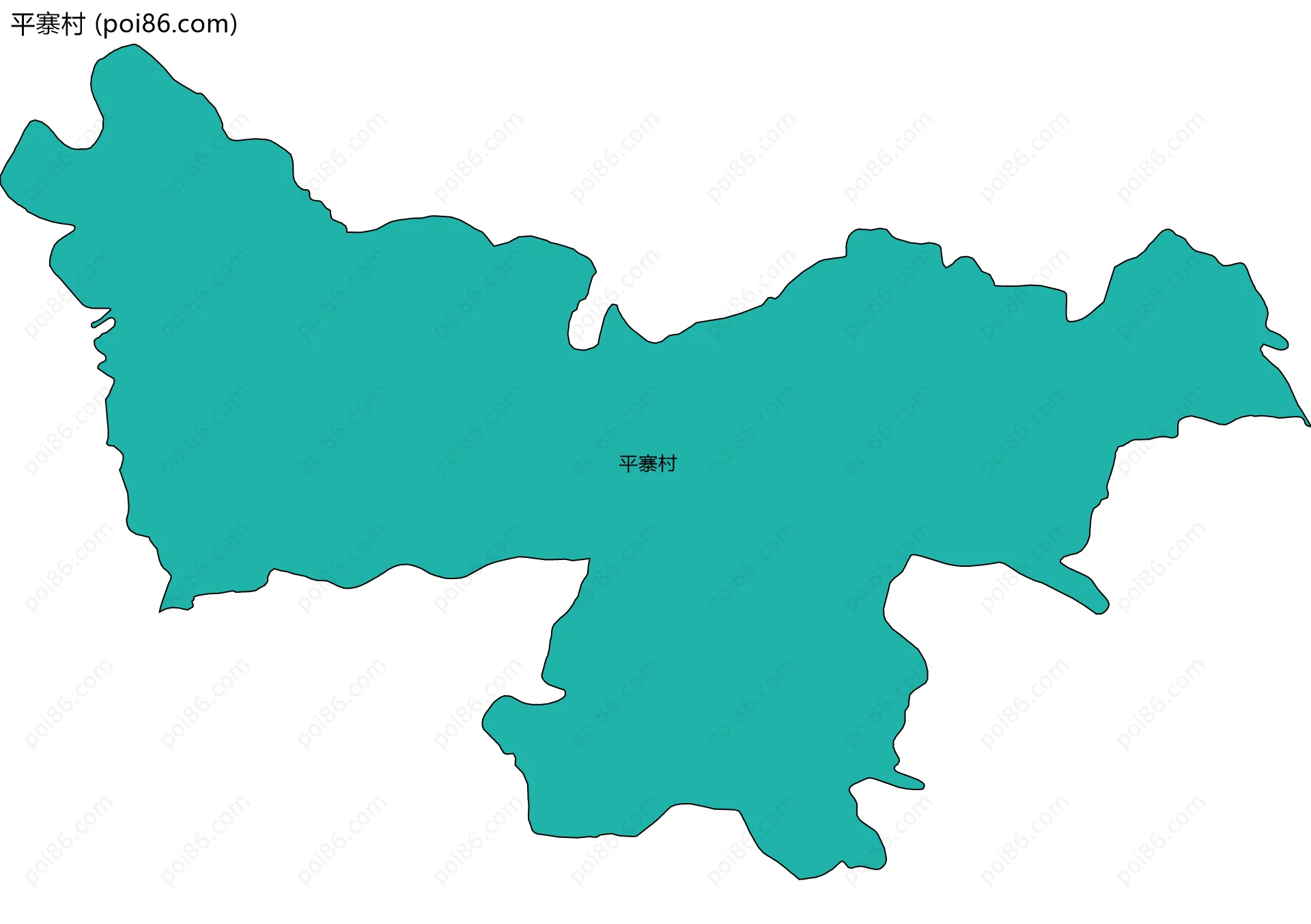 平寨村边界地图