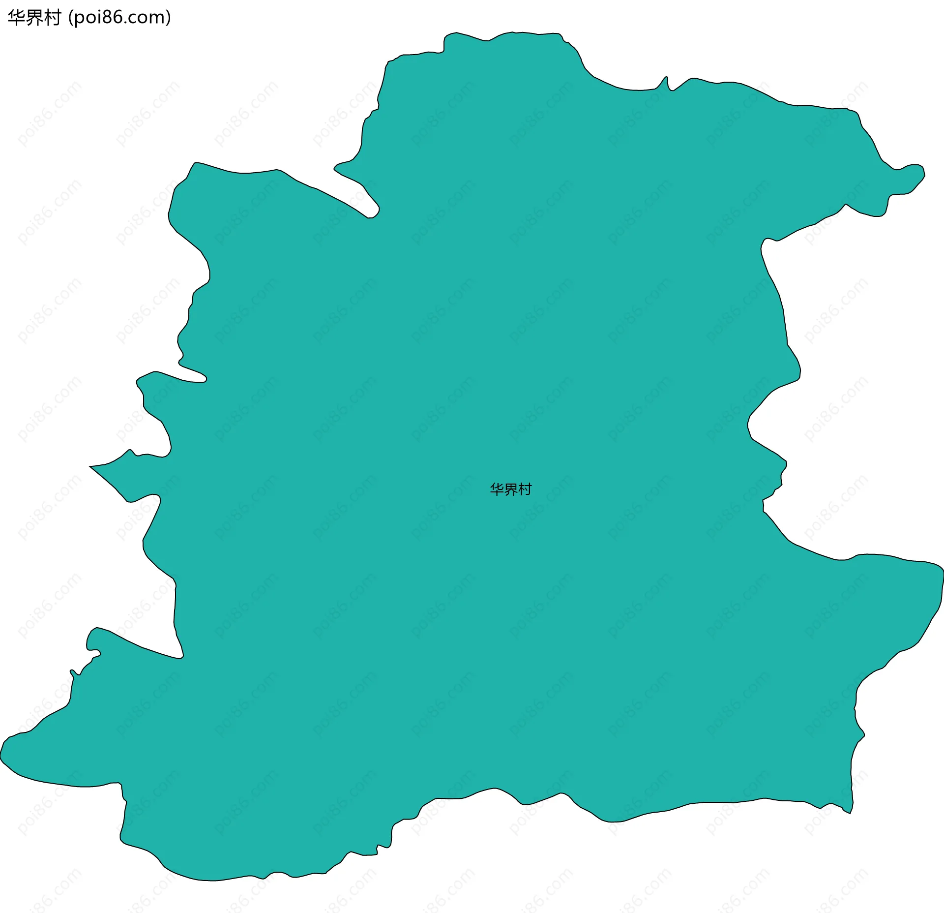 华界村边界地图