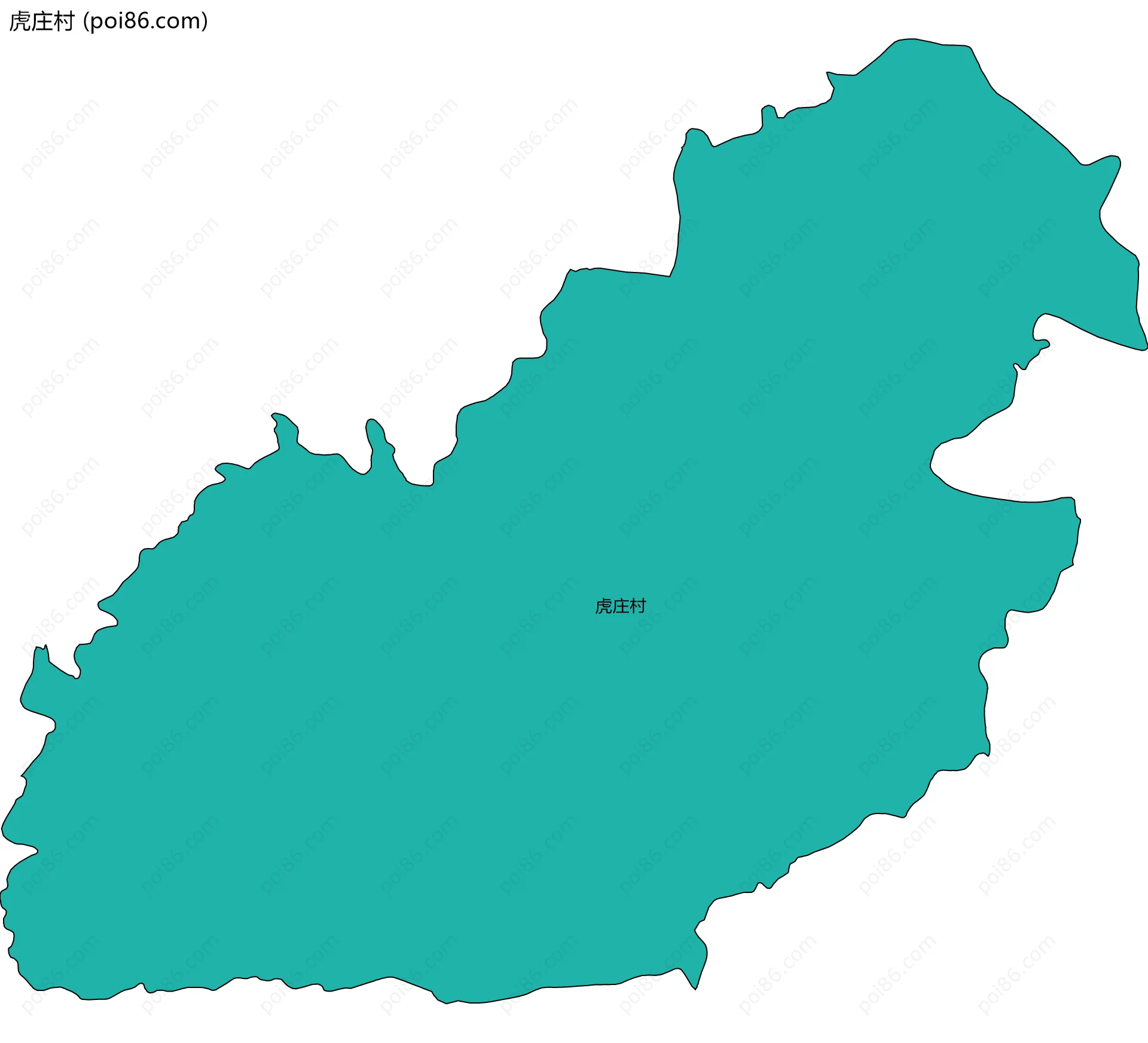 虎庄村边界地图