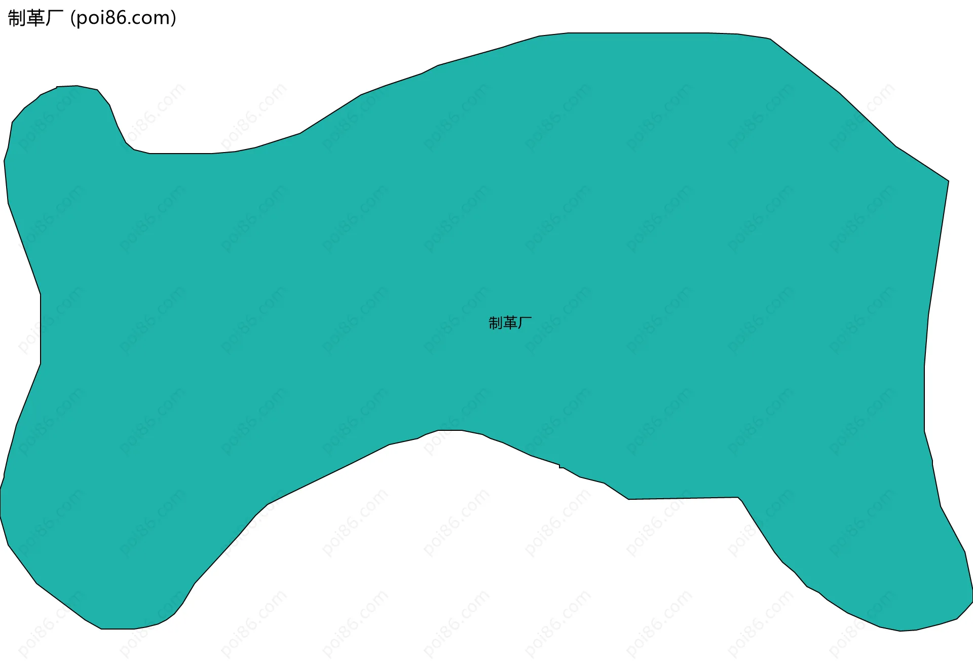 制革厂边界地图
