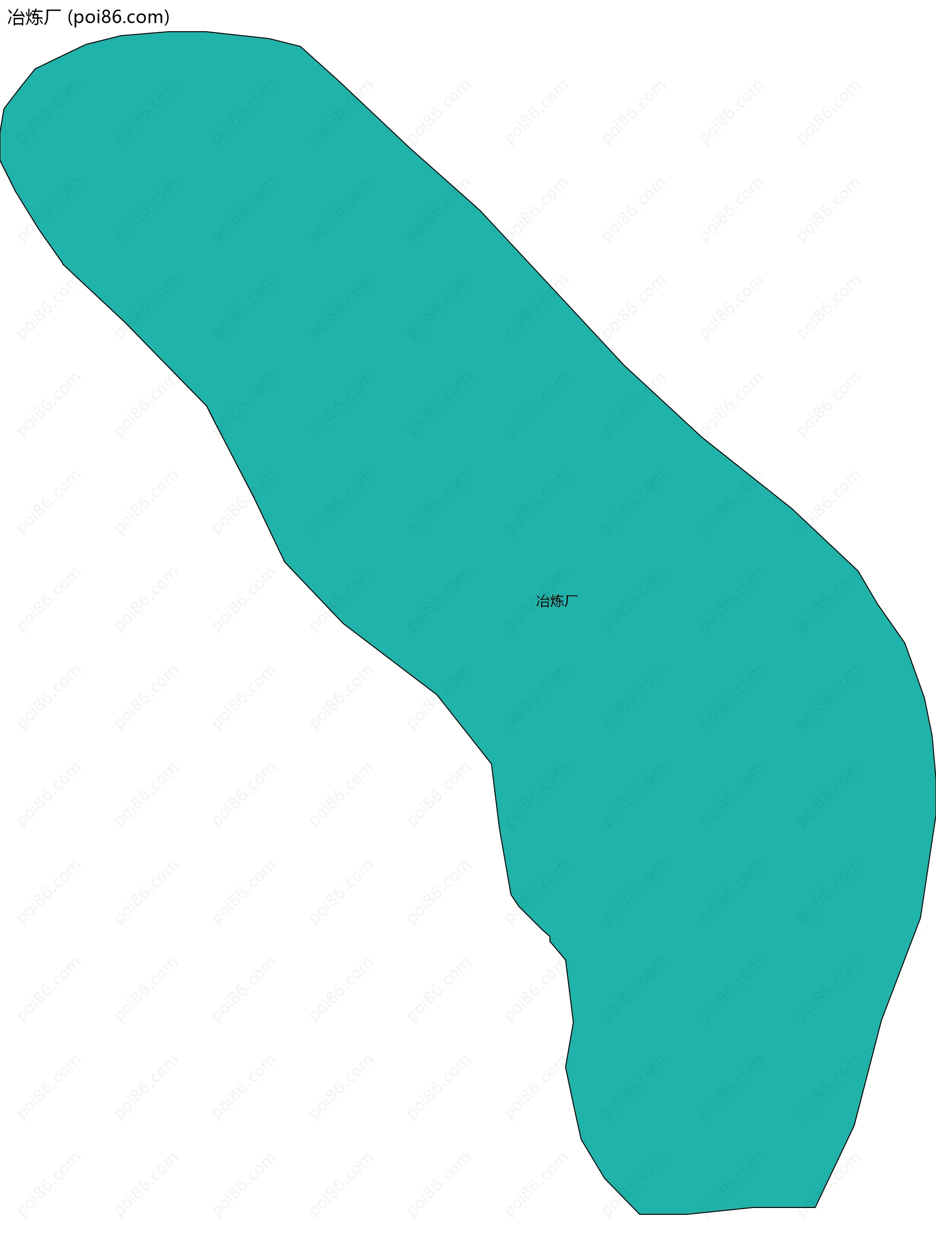 冶炼厂边界地图