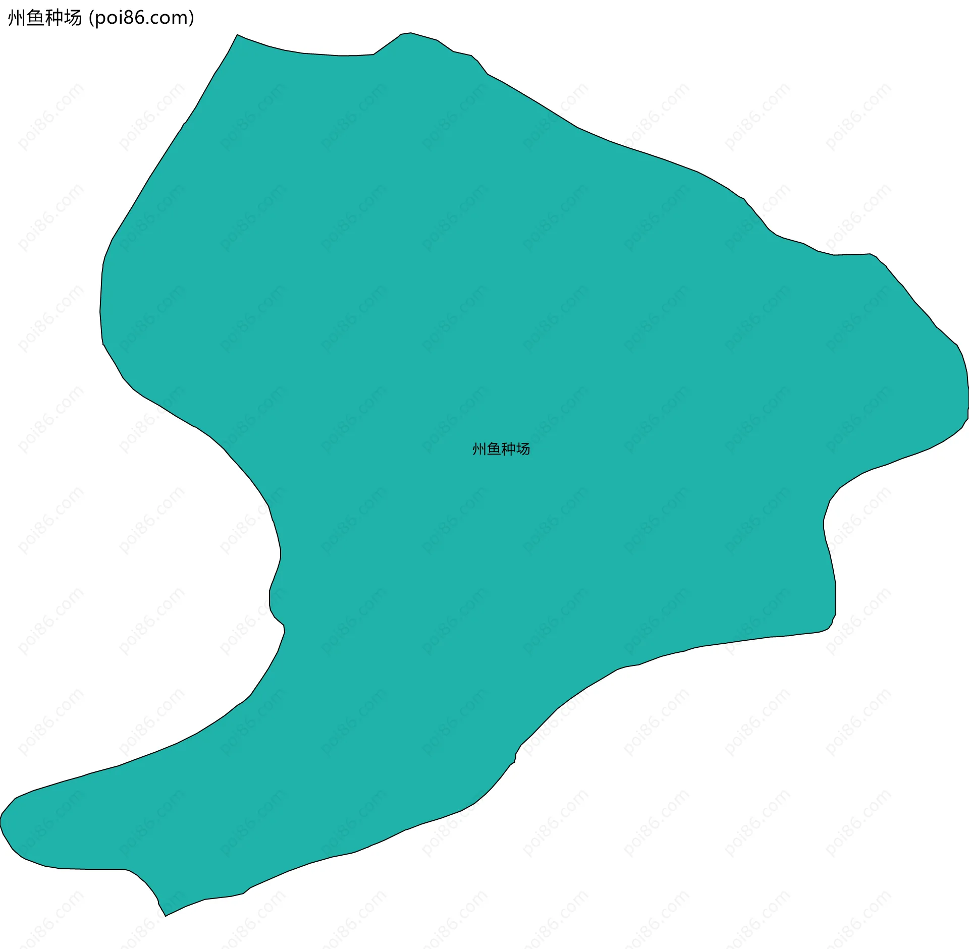 州鱼种场边界地图