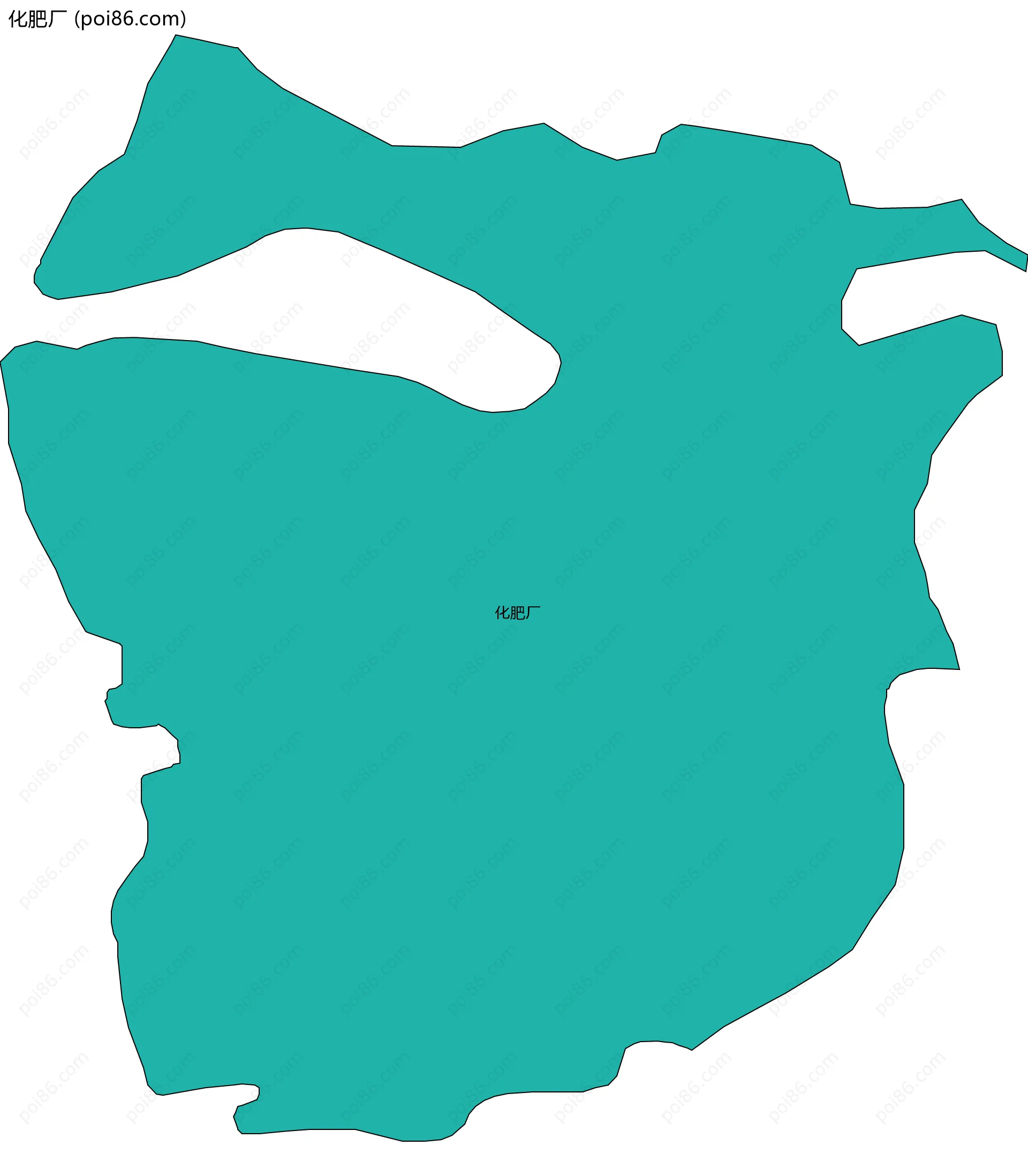 化肥厂边界地图