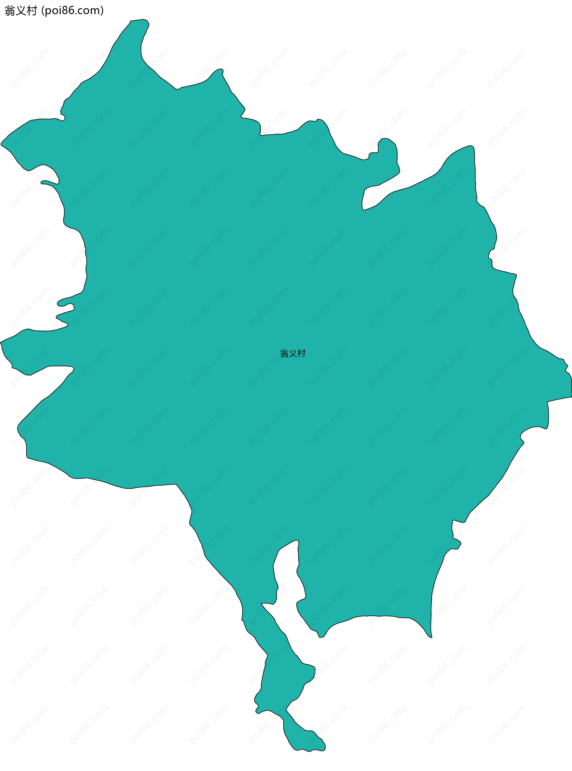 翁义村边界地图