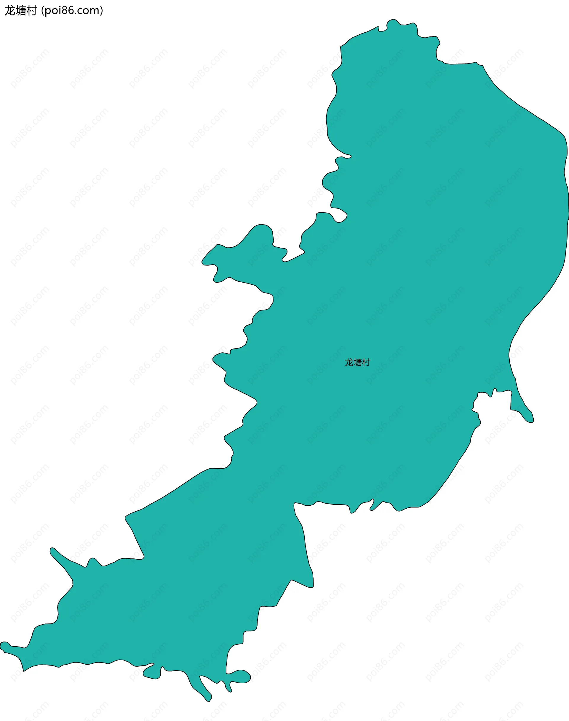 龙塘村边界地图