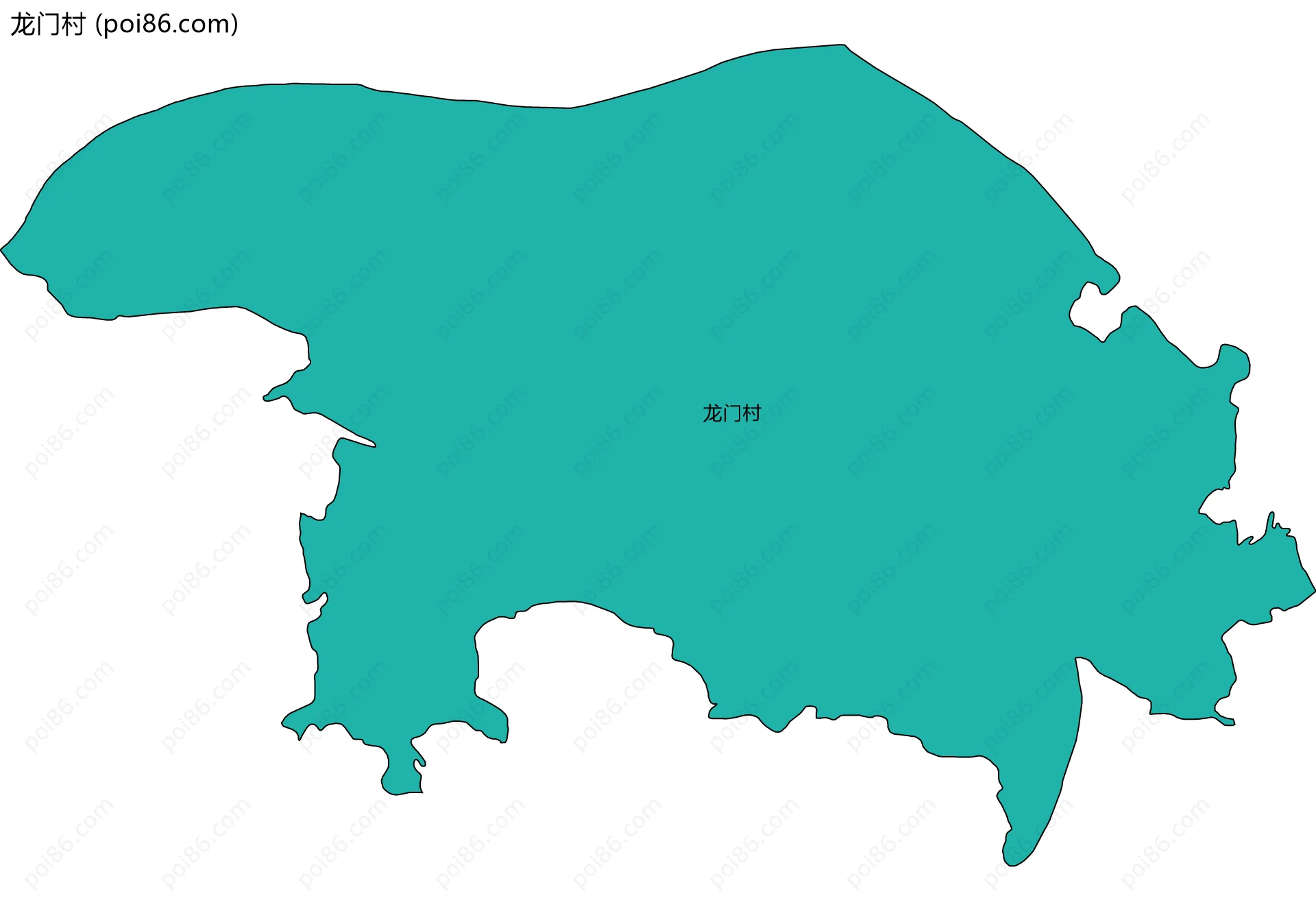 龙门村边界地图