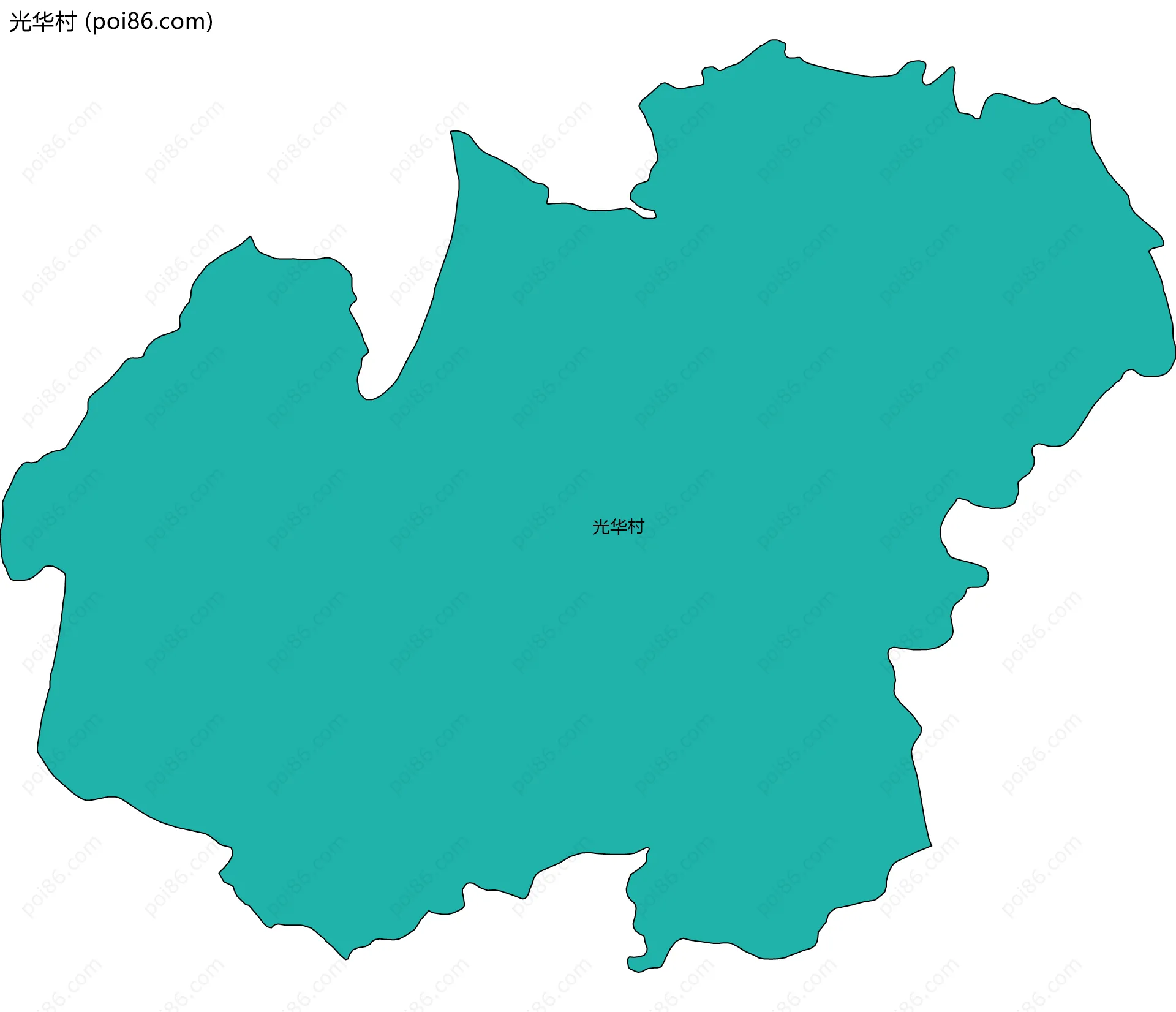 光华村边界地图