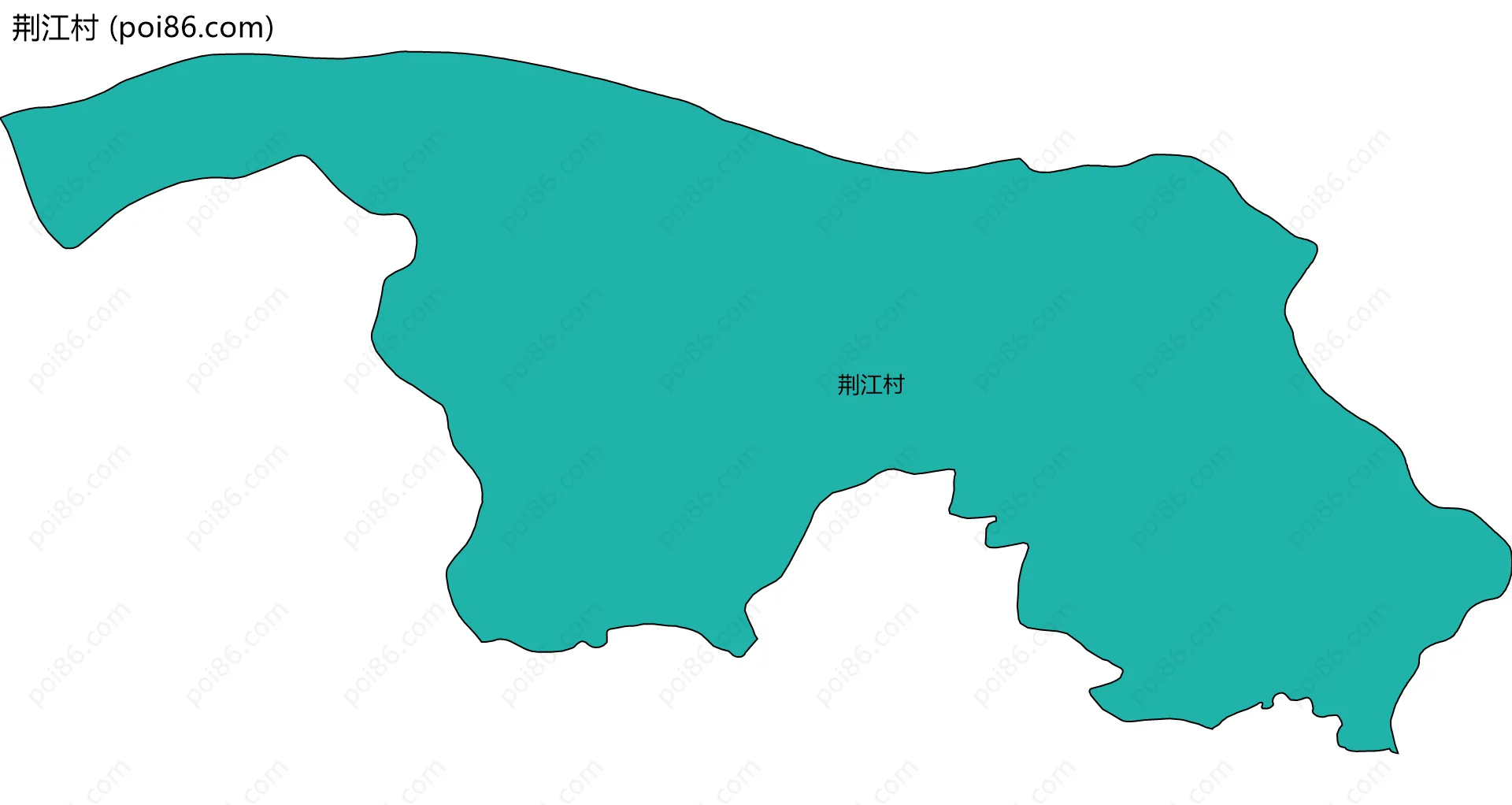 荆江村边界地图