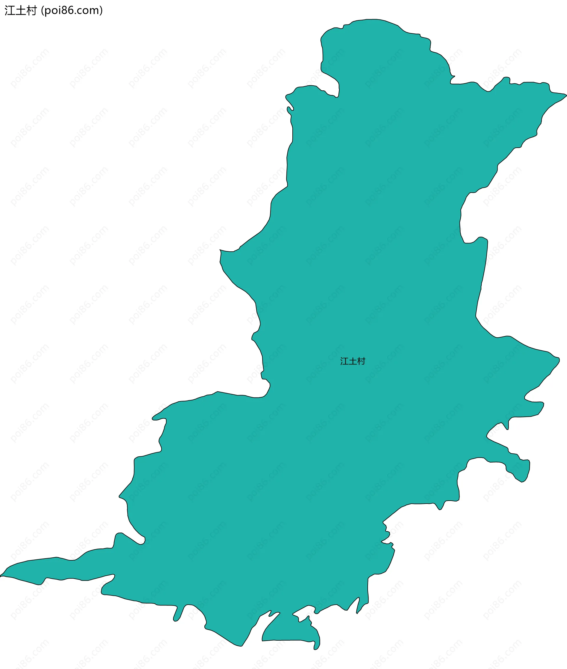 江土村边界地图