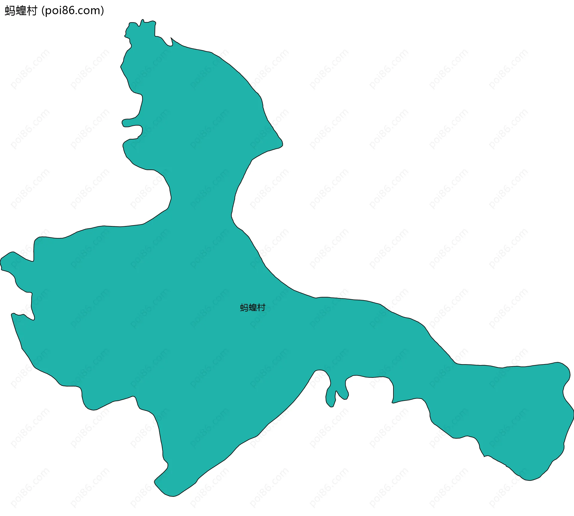 蚂蝗村边界地图