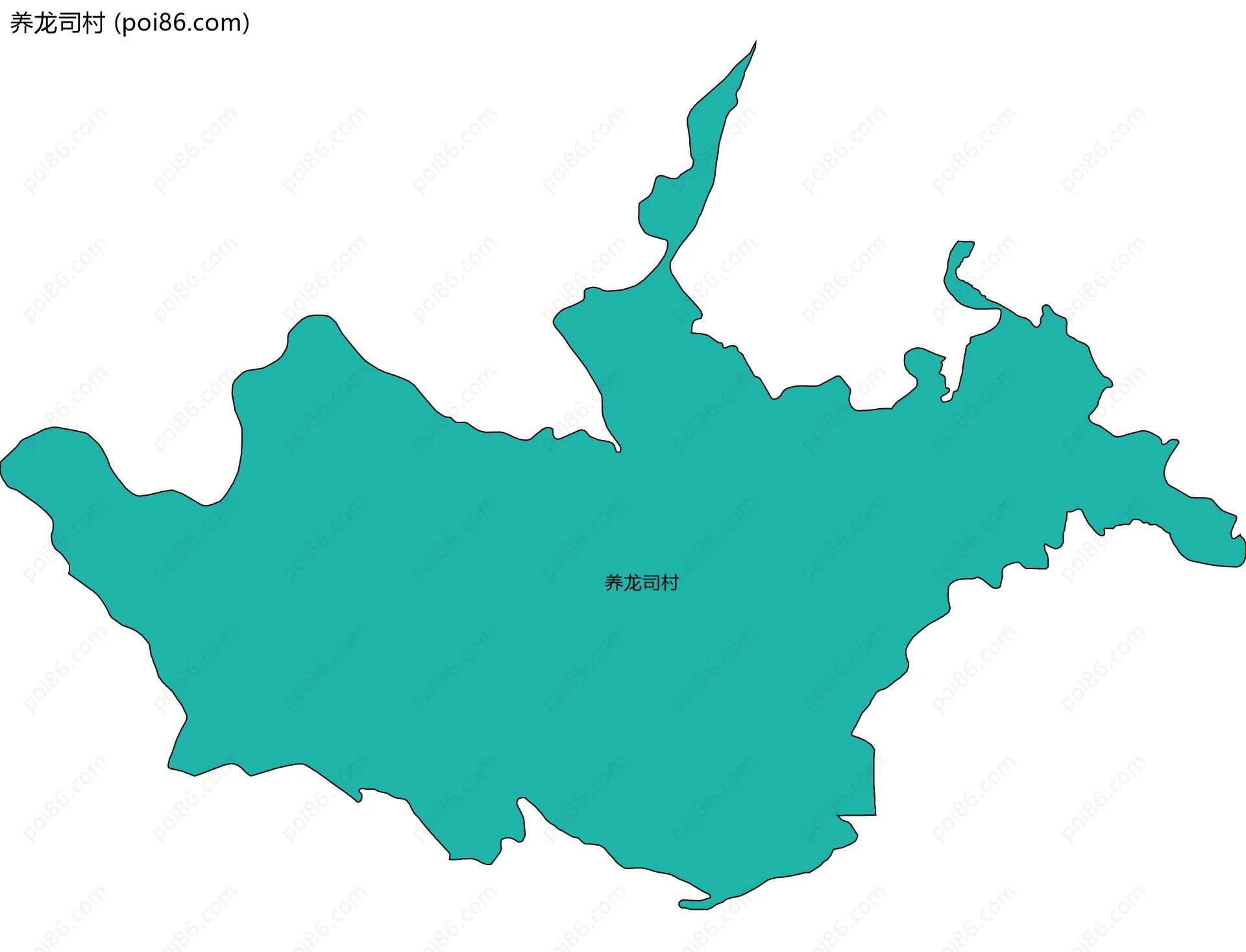 养龙司村边界地图