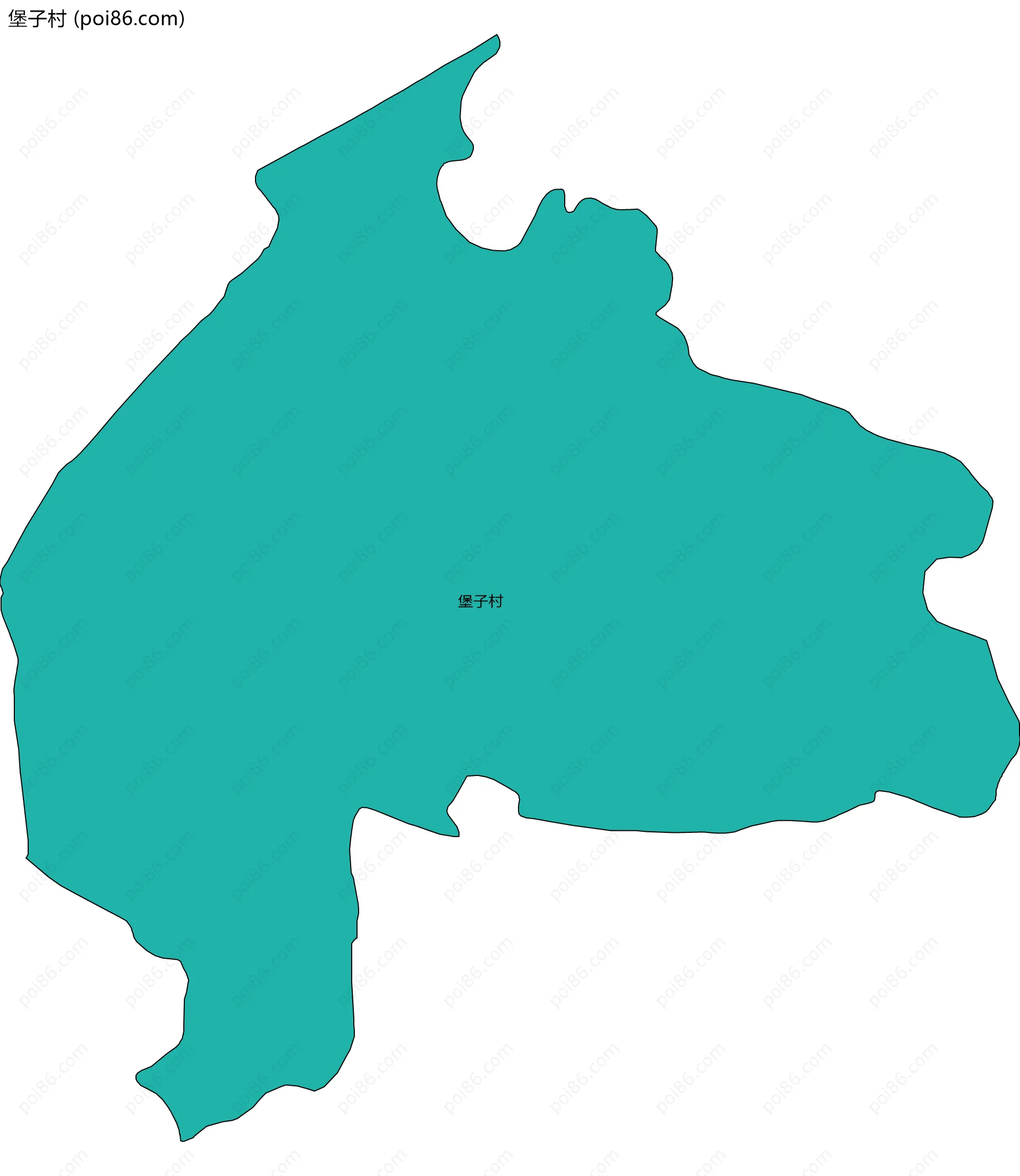 堡子村边界地图