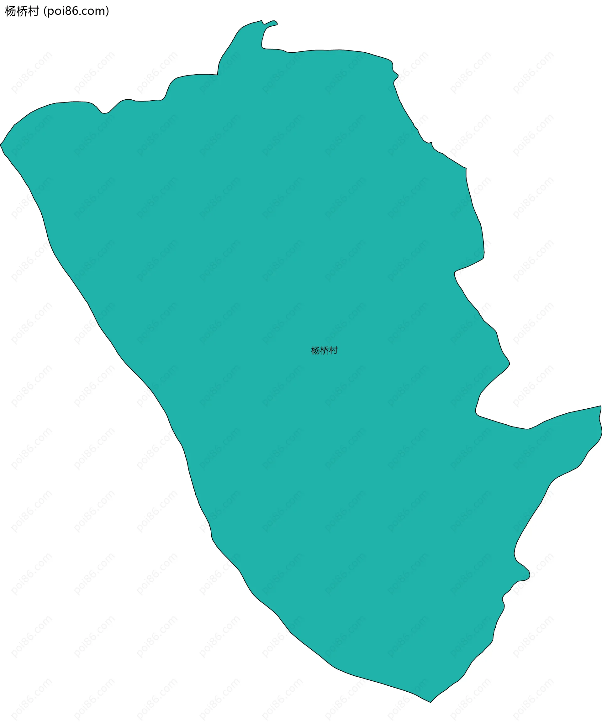 杨桥村边界地图