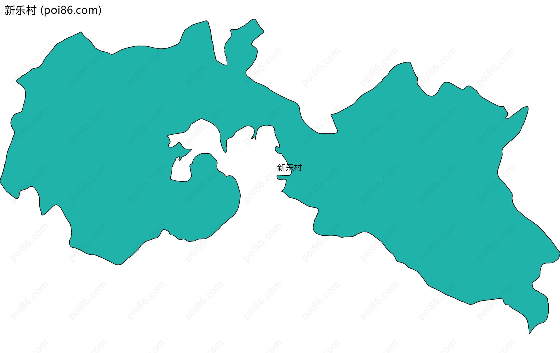 新乐村边界地图