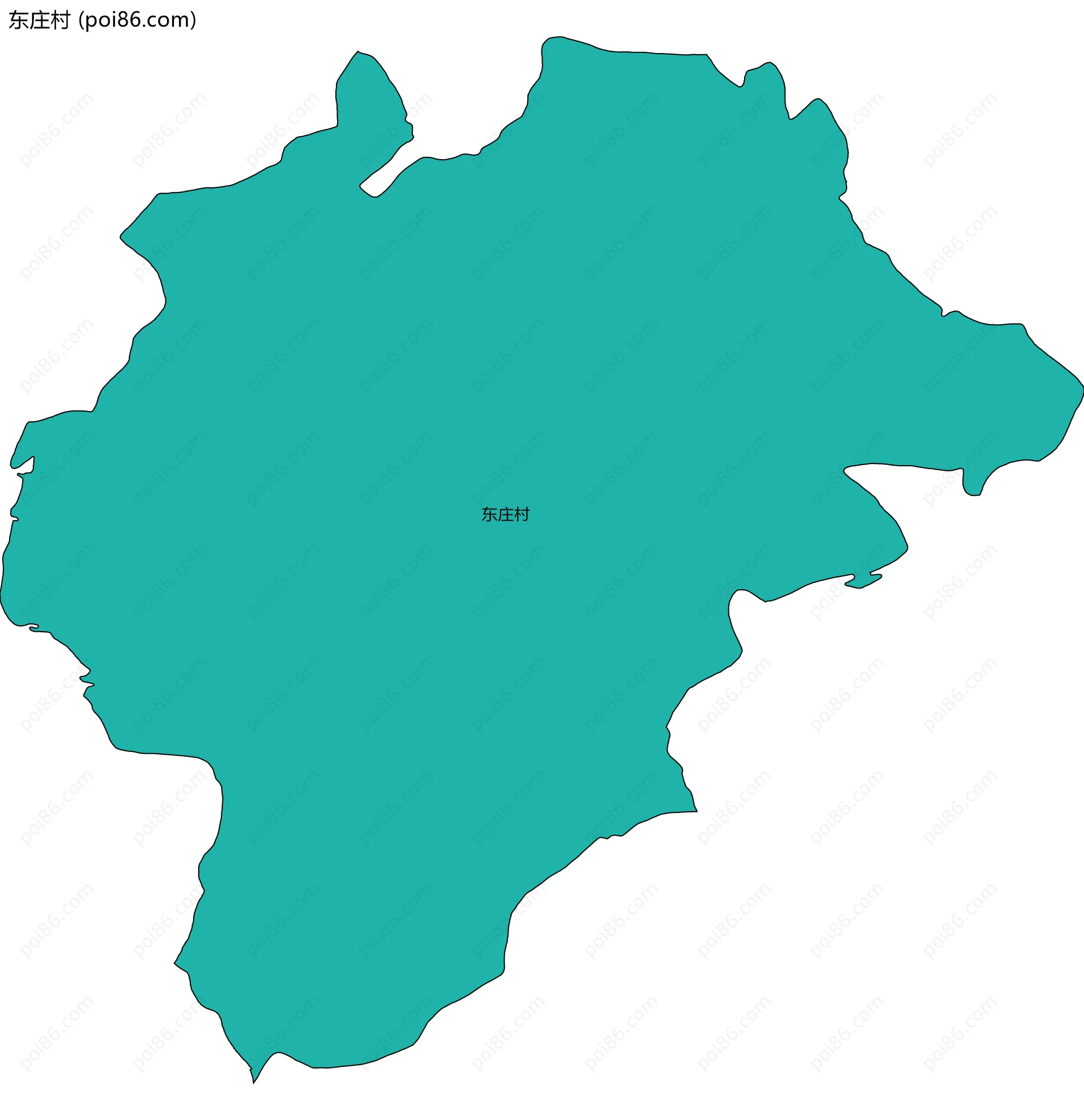 东庄村边界地图