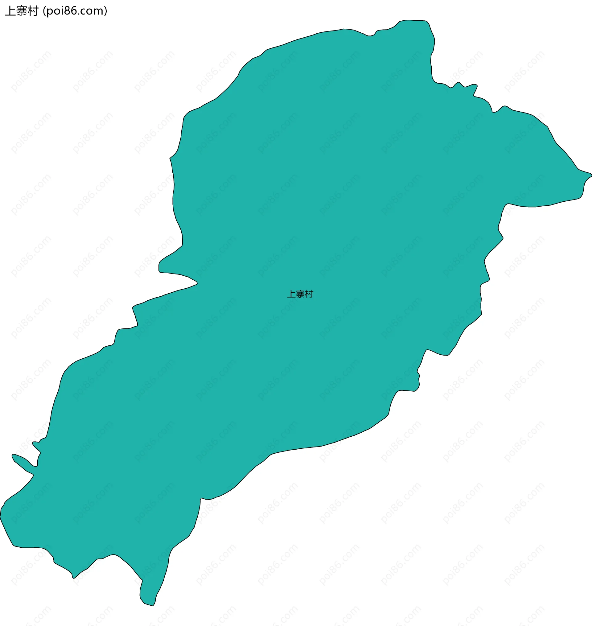 上寨村边界地图