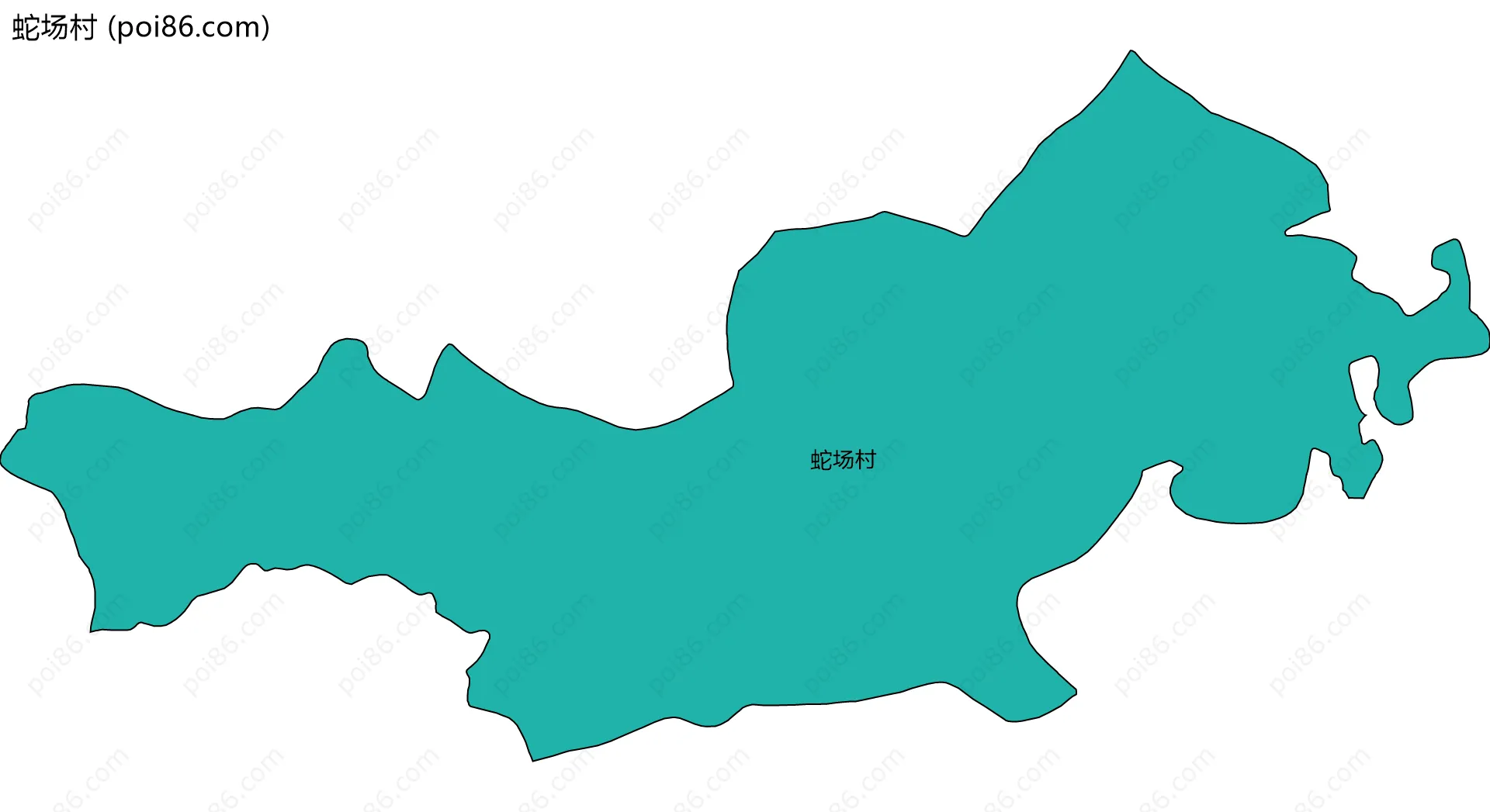 蛇场村边界地图