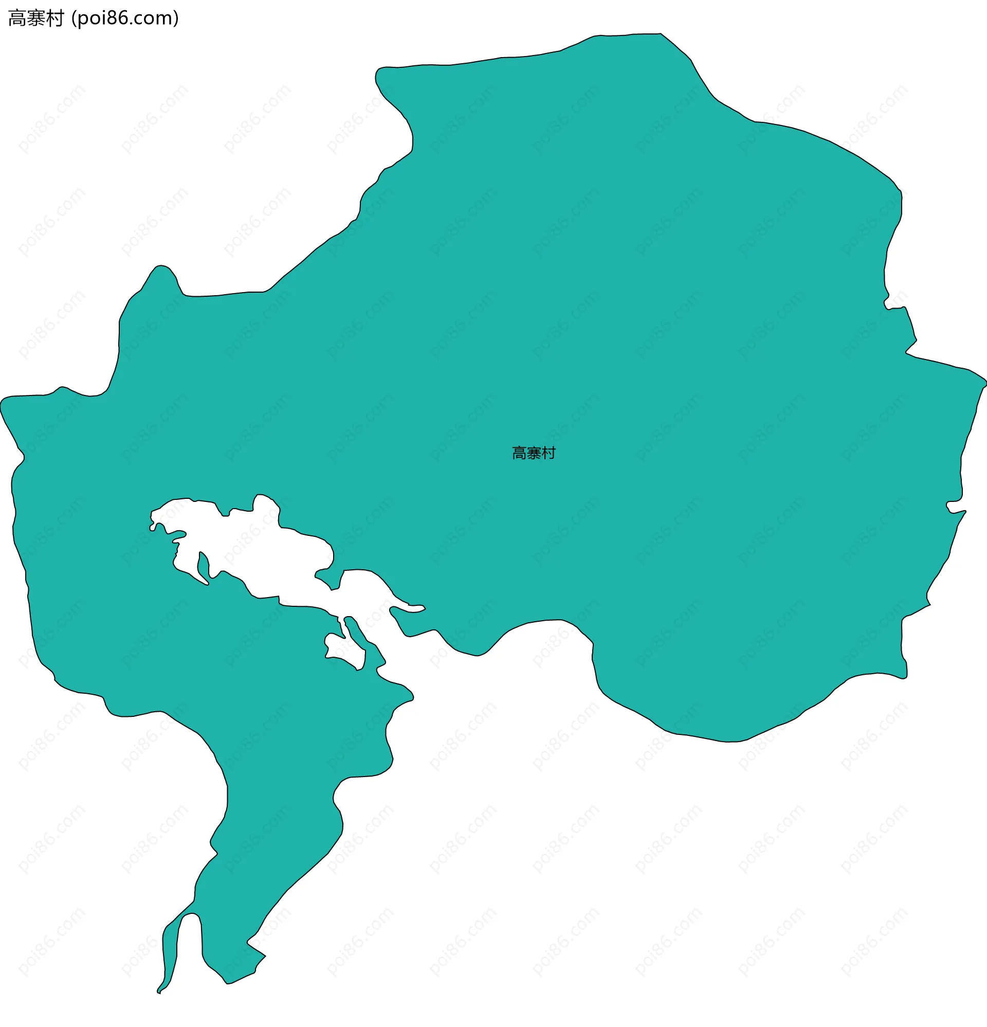 高寨村边界地图