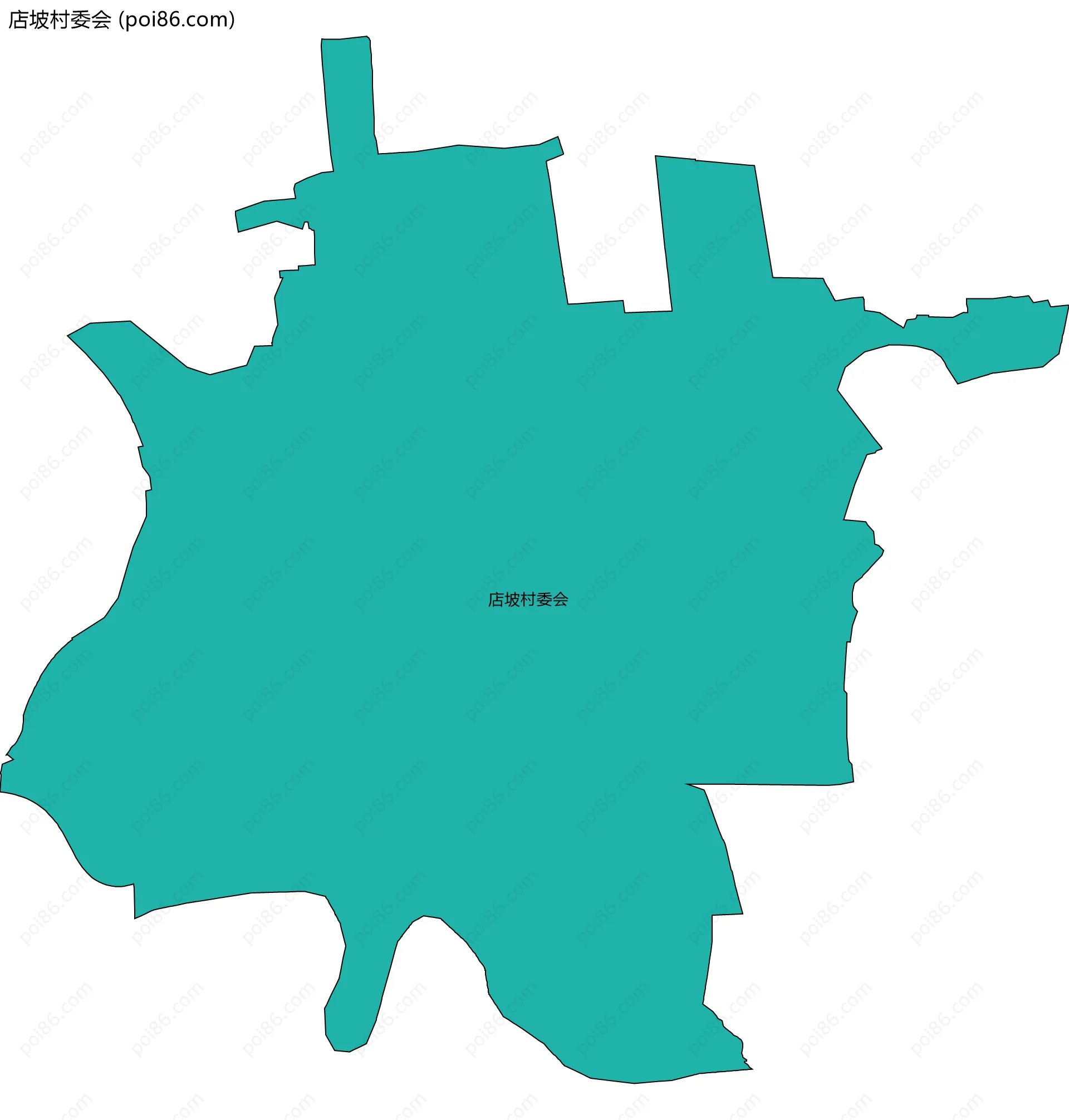 店坡村委会边界地图