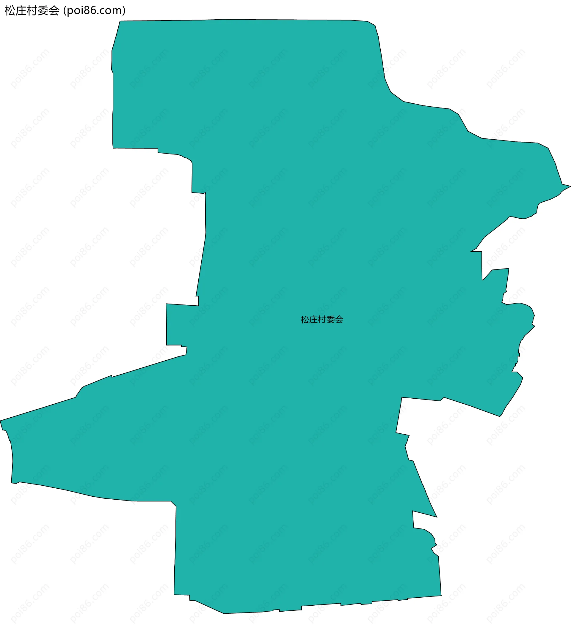 松庄村委会边界地图