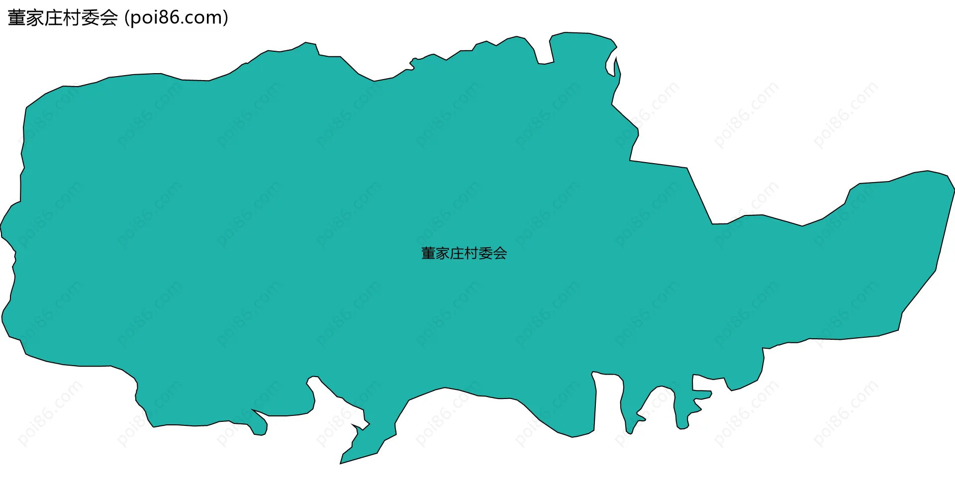 董家庄村委会边界地图